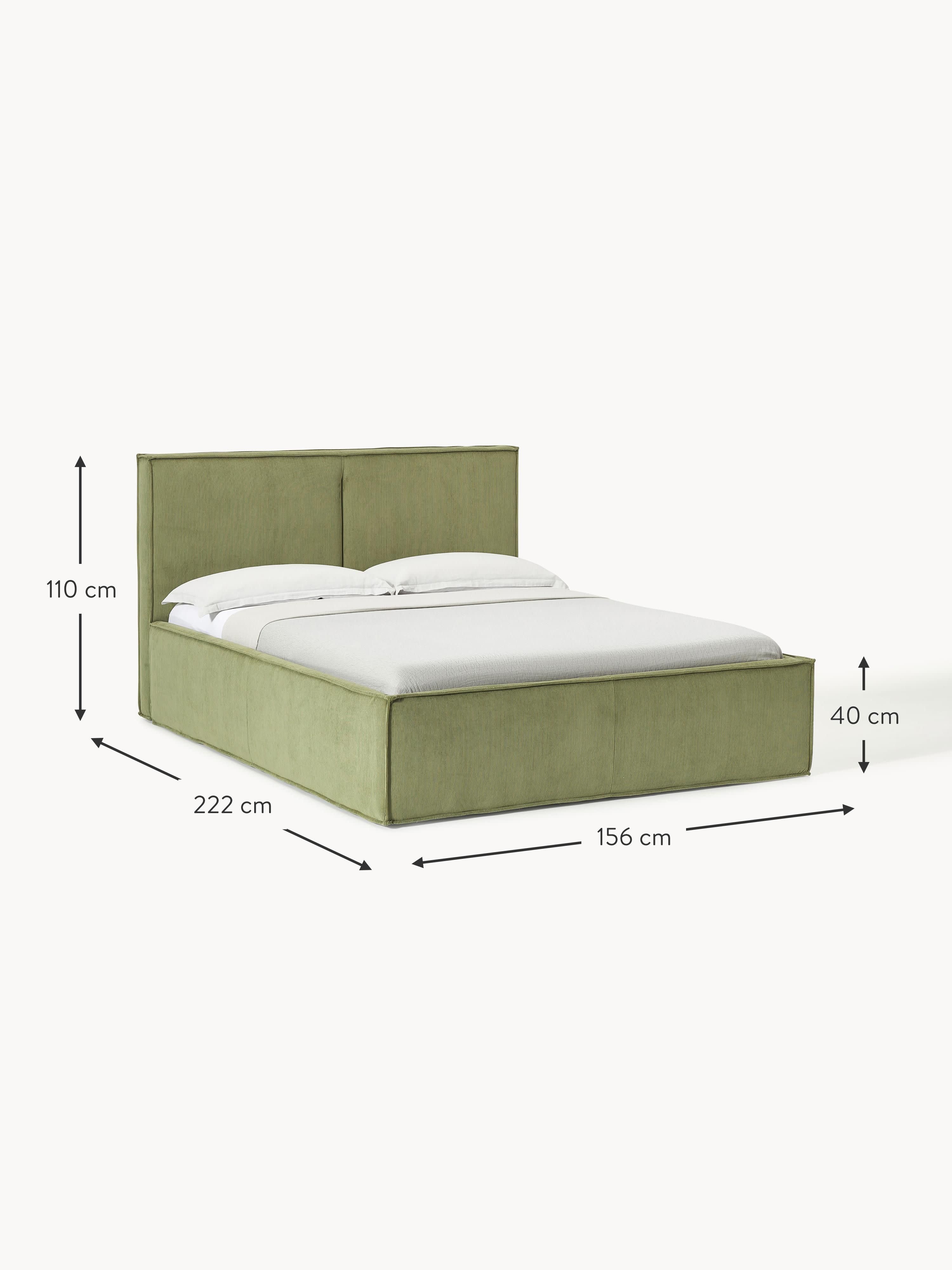 Dream Upholstered Corduroy Bed