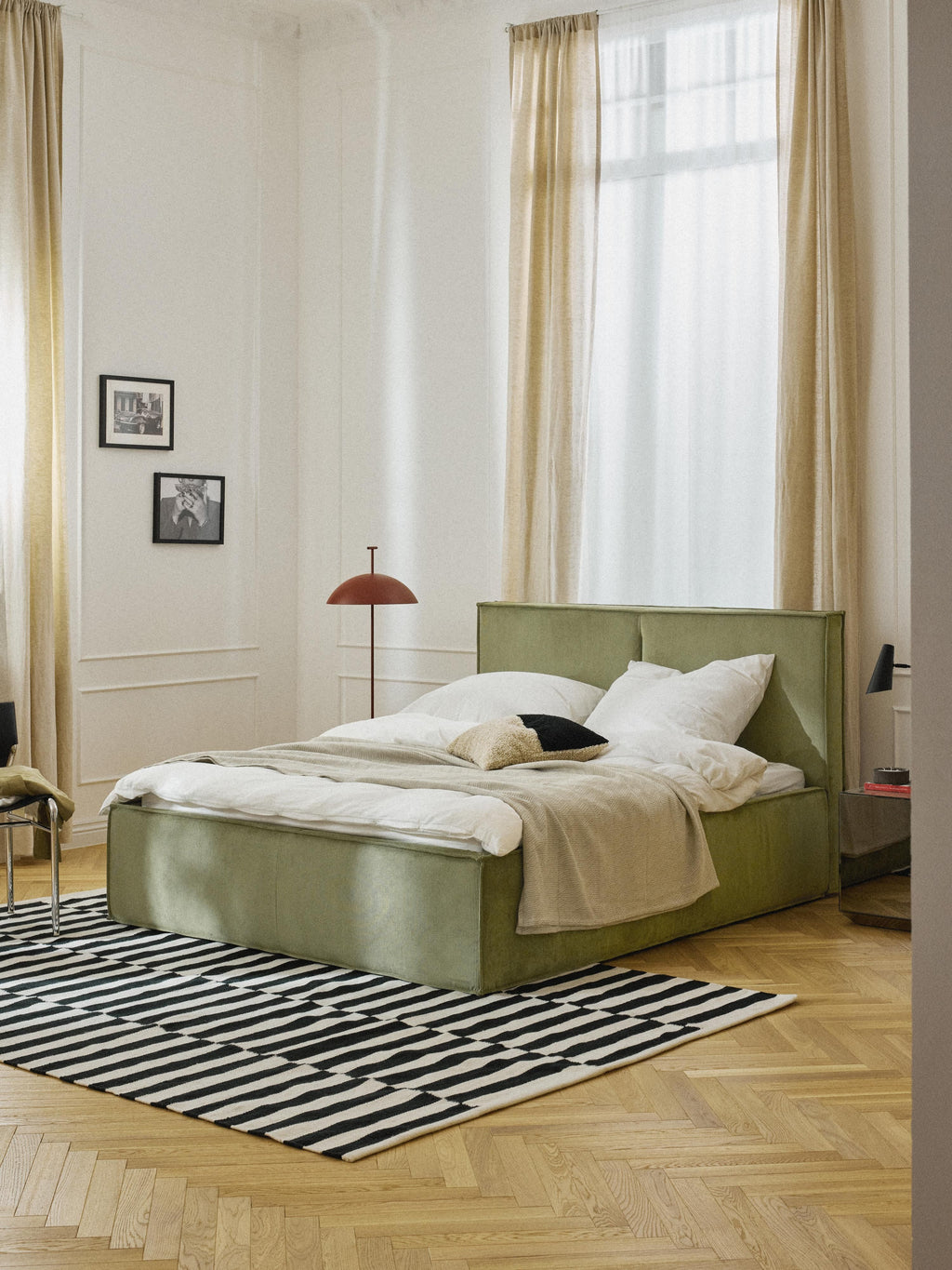 Dream Upholstered Corduroy Bed