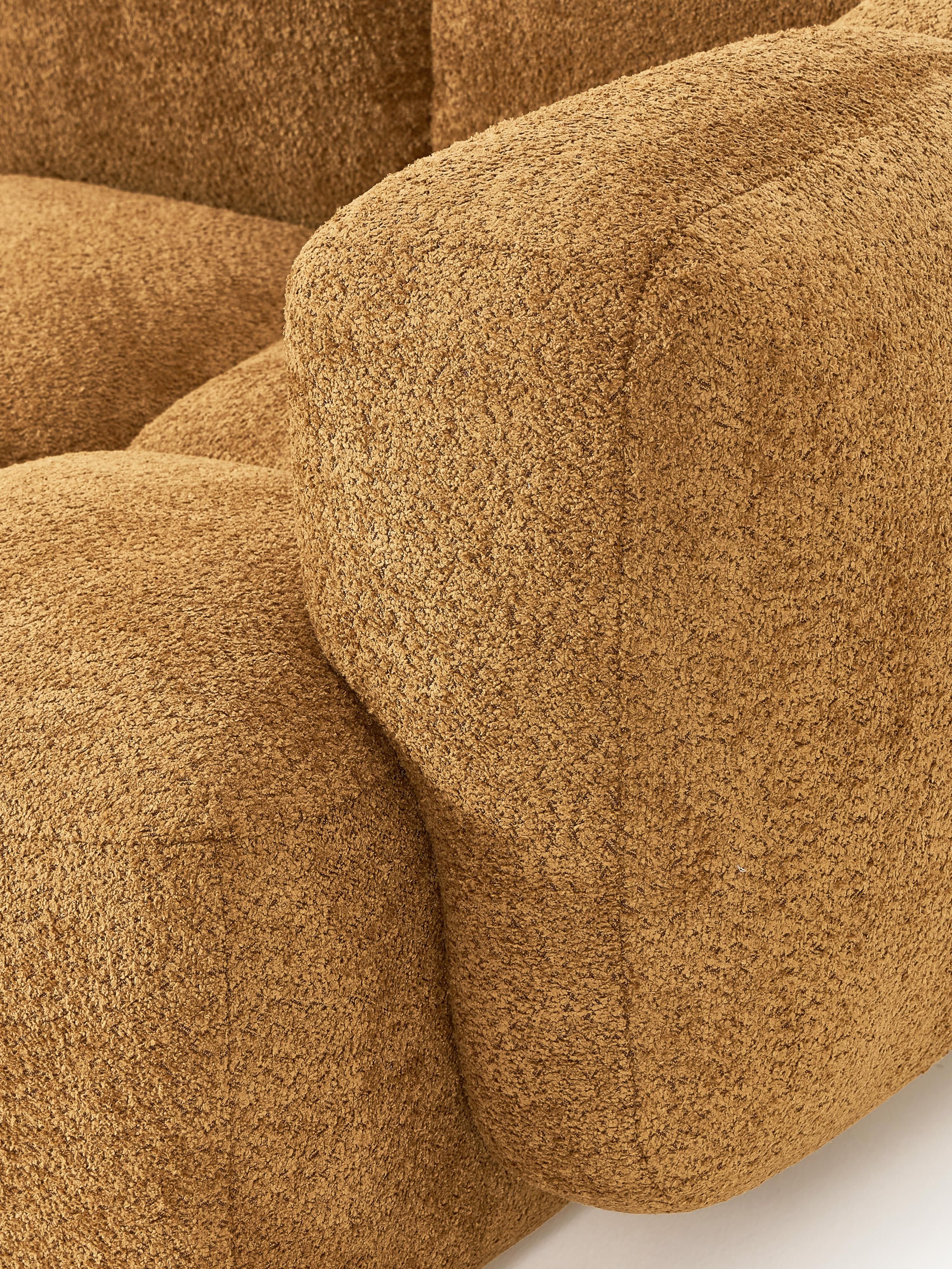 Tayla Modular Teddy-Bouclé Sofa (4-seater) with Ottoman (left/right)