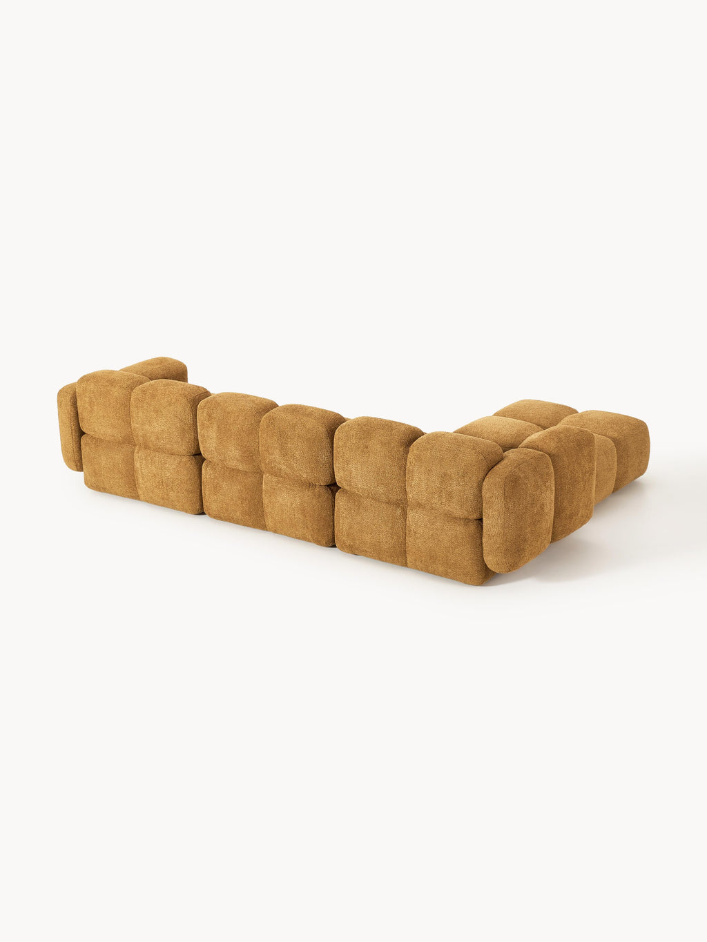Tayla Modular Teddy-Bouclé Sofa (4-seater) with Ottoman (left/right)