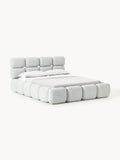 Gallery image 1 - Upholstered Bouclé Bed Tayla with Storage Space