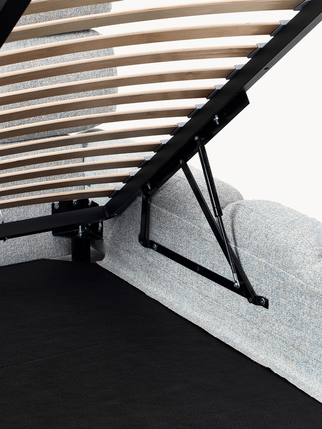 Tayla Upholstered Bouclé Bed with Storage Space