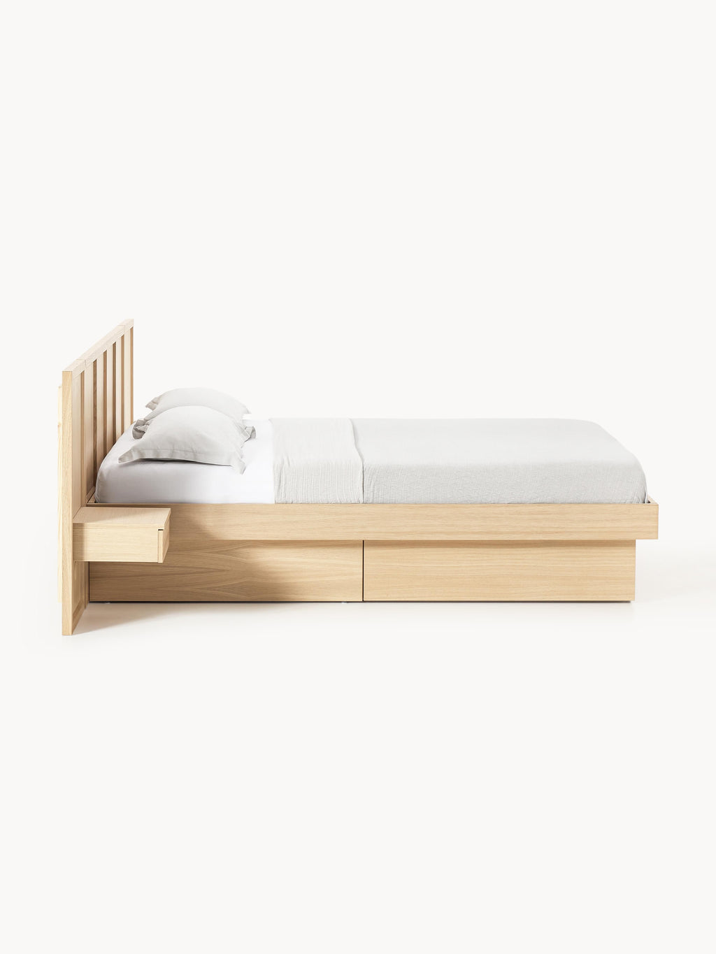 Nanto Wooden Bed with Drawers Tables and Headboard