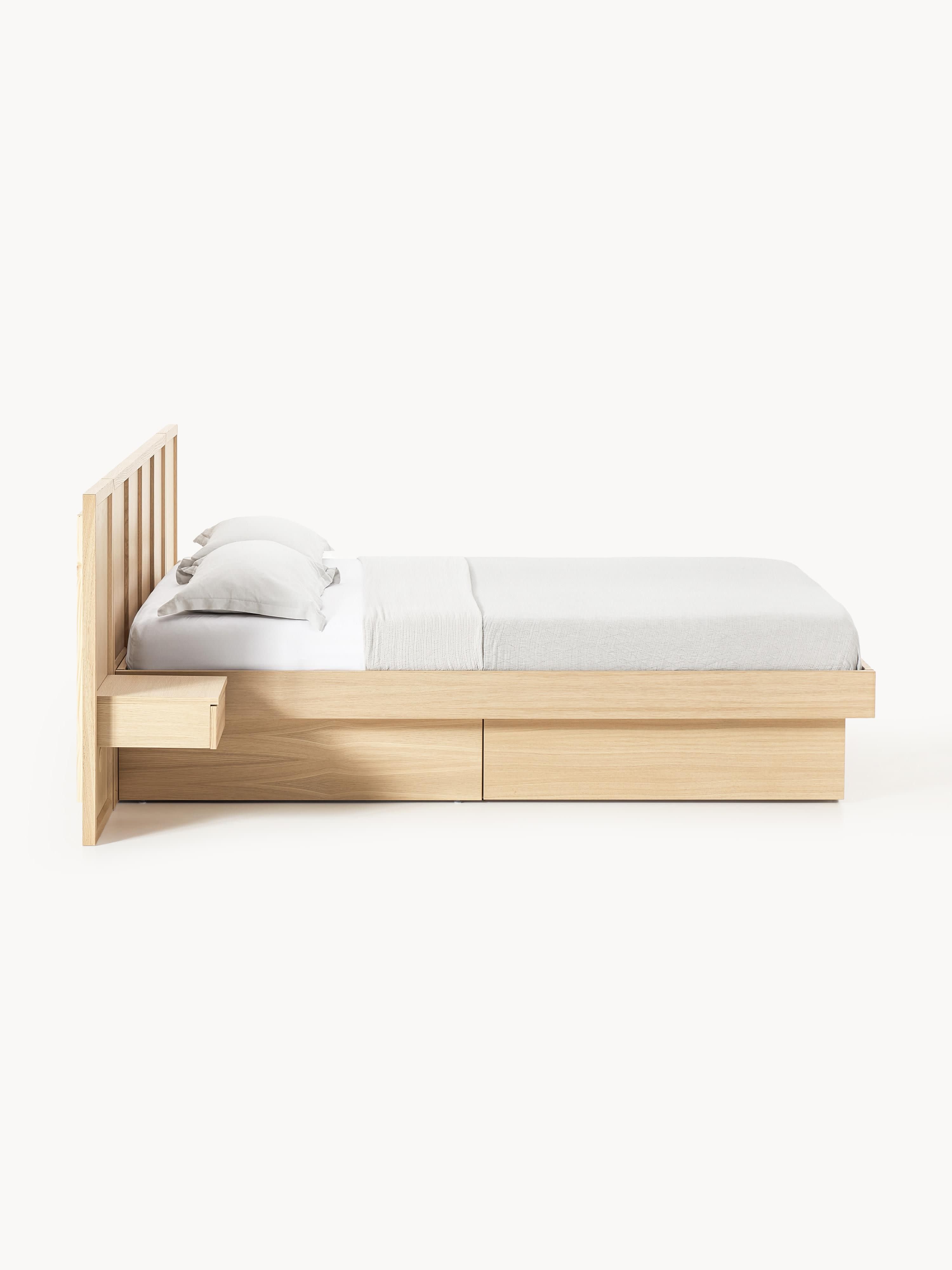 Nanto Wooden Bed with Drawers Tables and Headboard