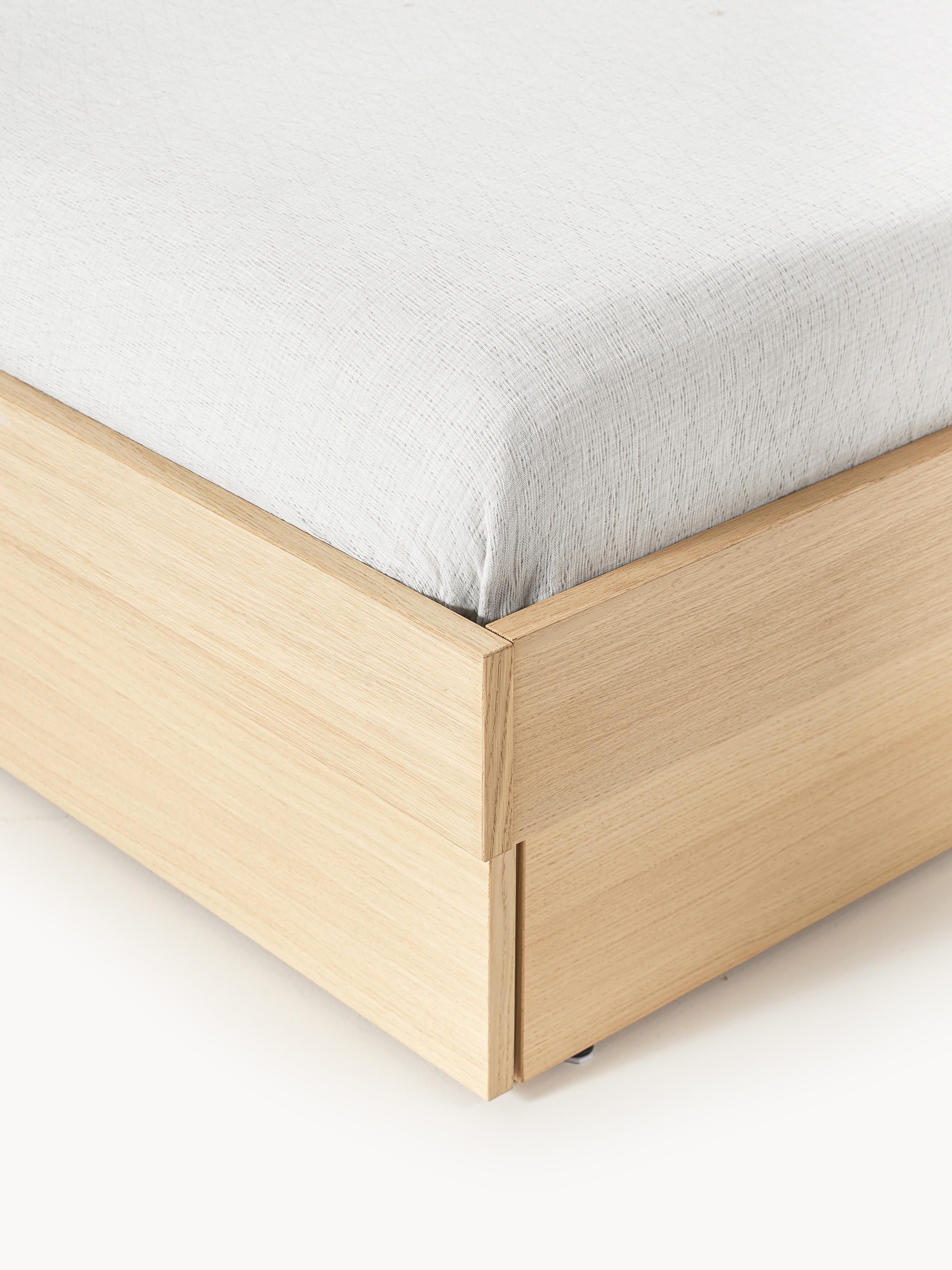 Nanto Wooden Bed with Drawers Tables and Headboard