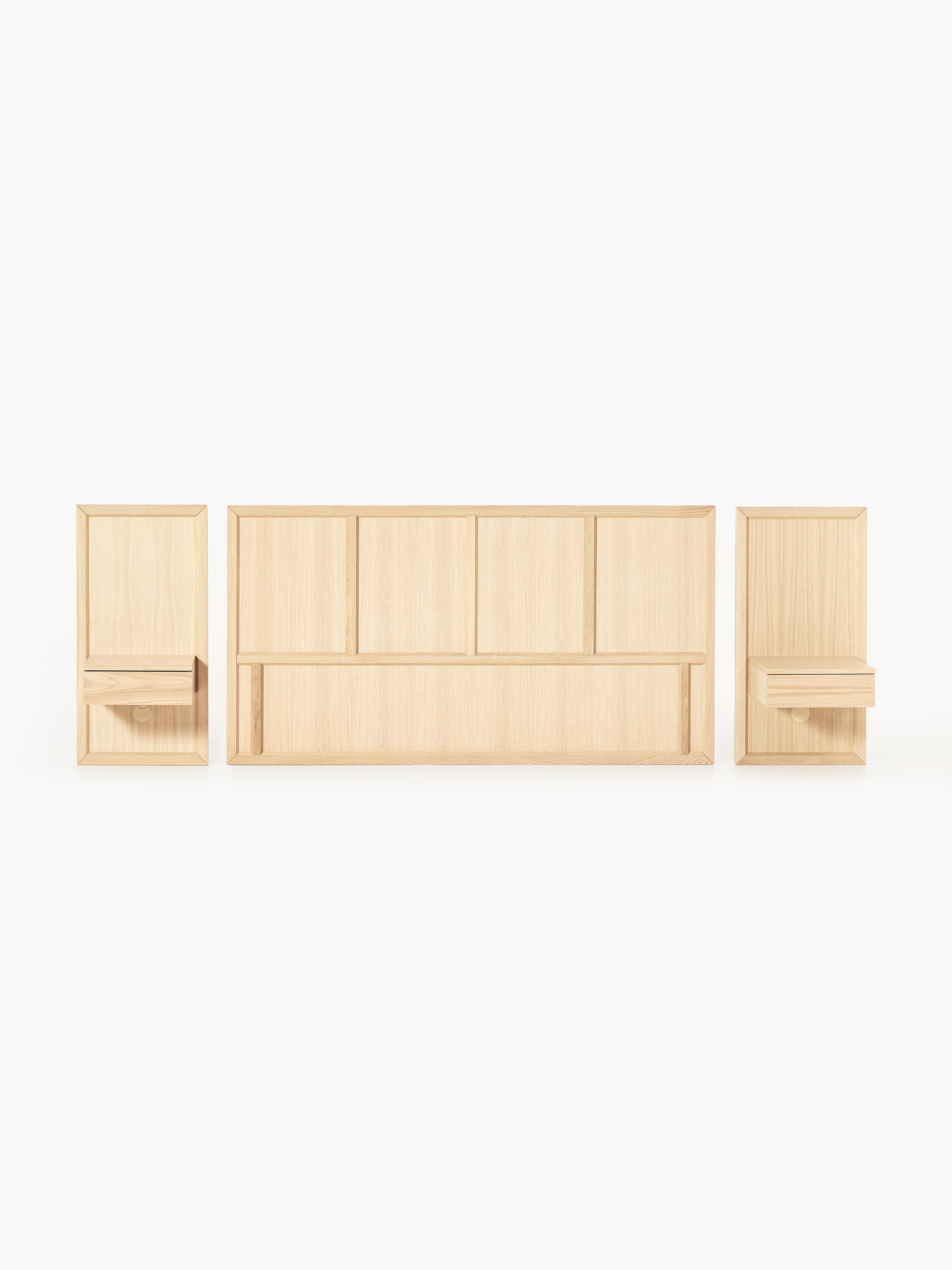 Nanto Wooden Bed with Drawers Tables and Headboard
