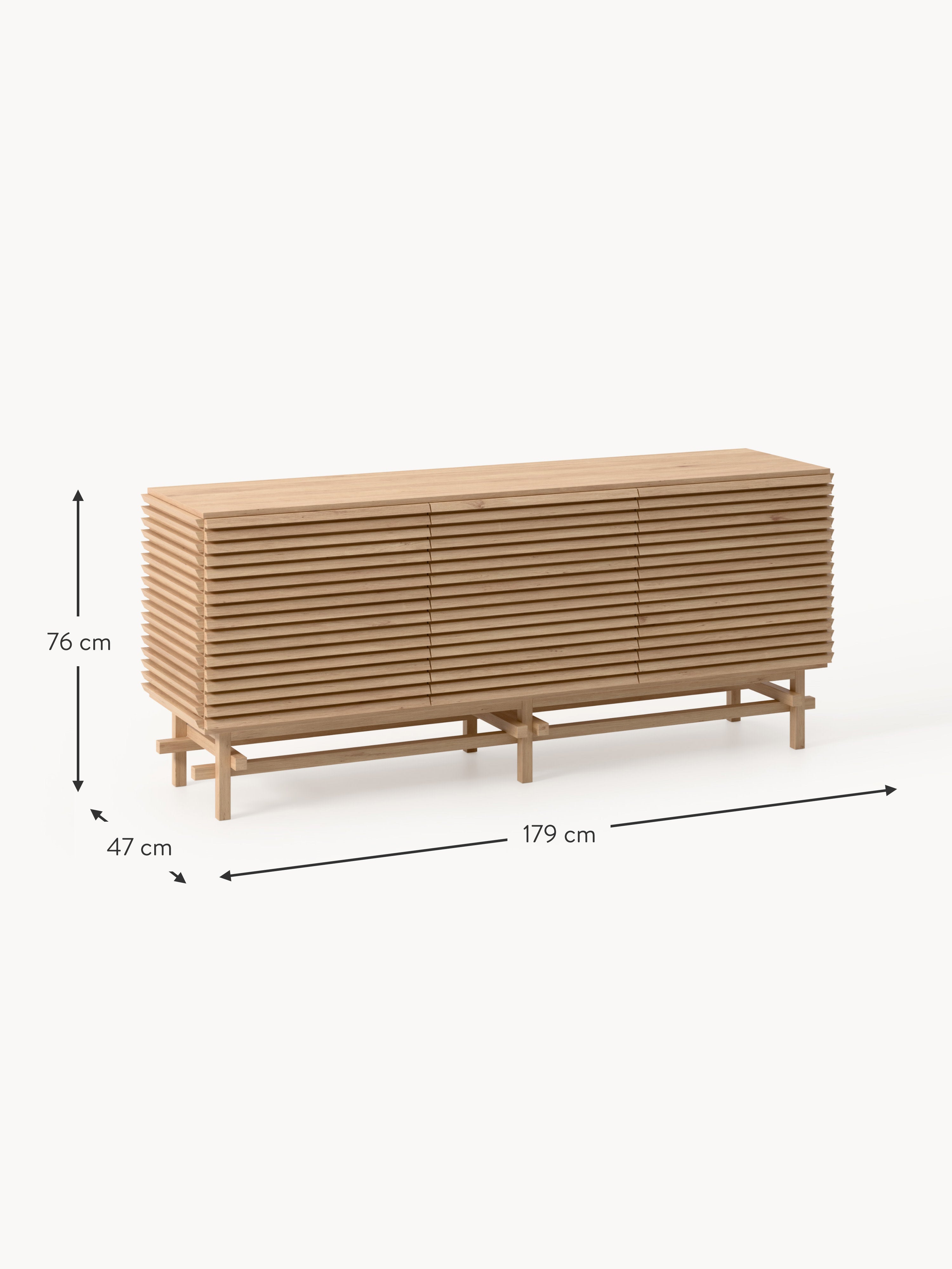 Pierce Oak Wood Sideboard