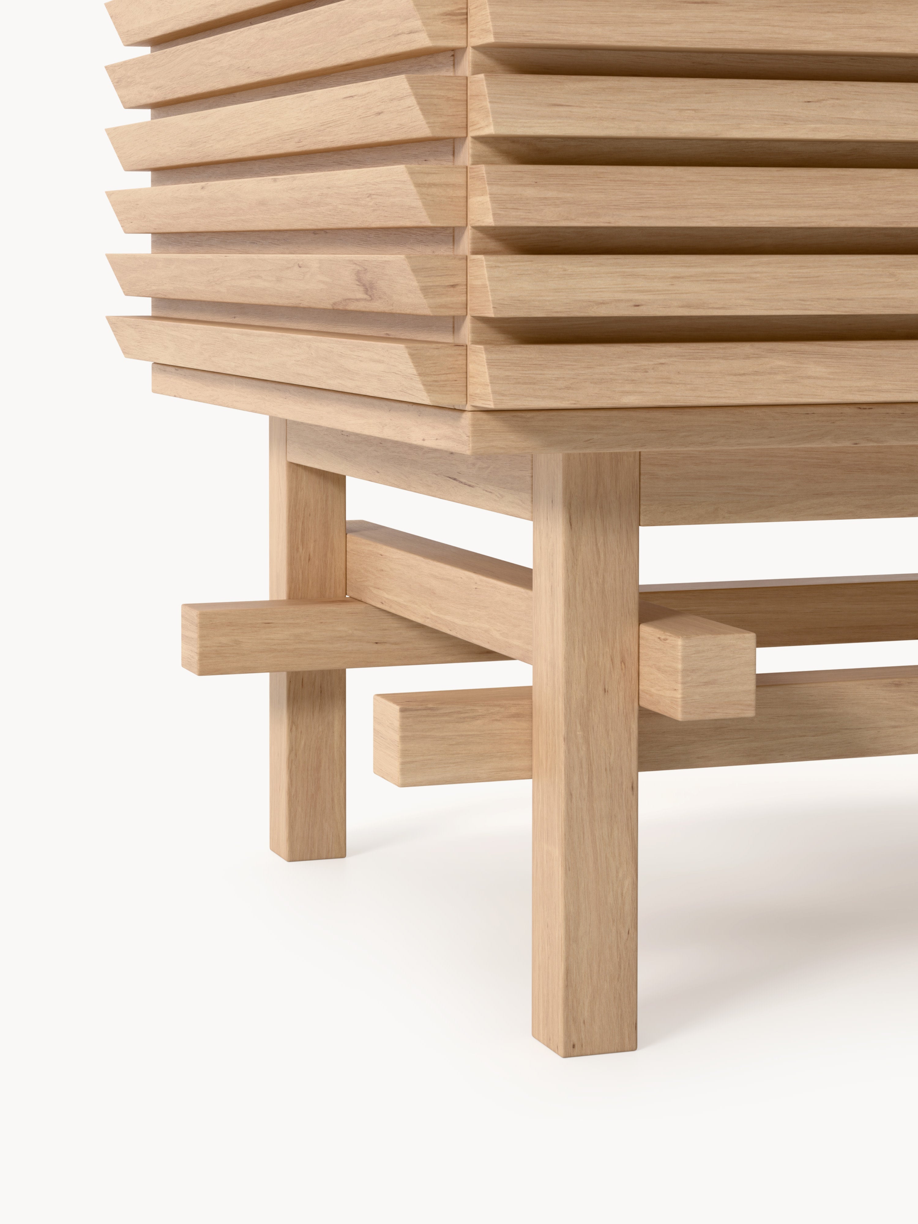 Pierce Oak Wood Sideboard