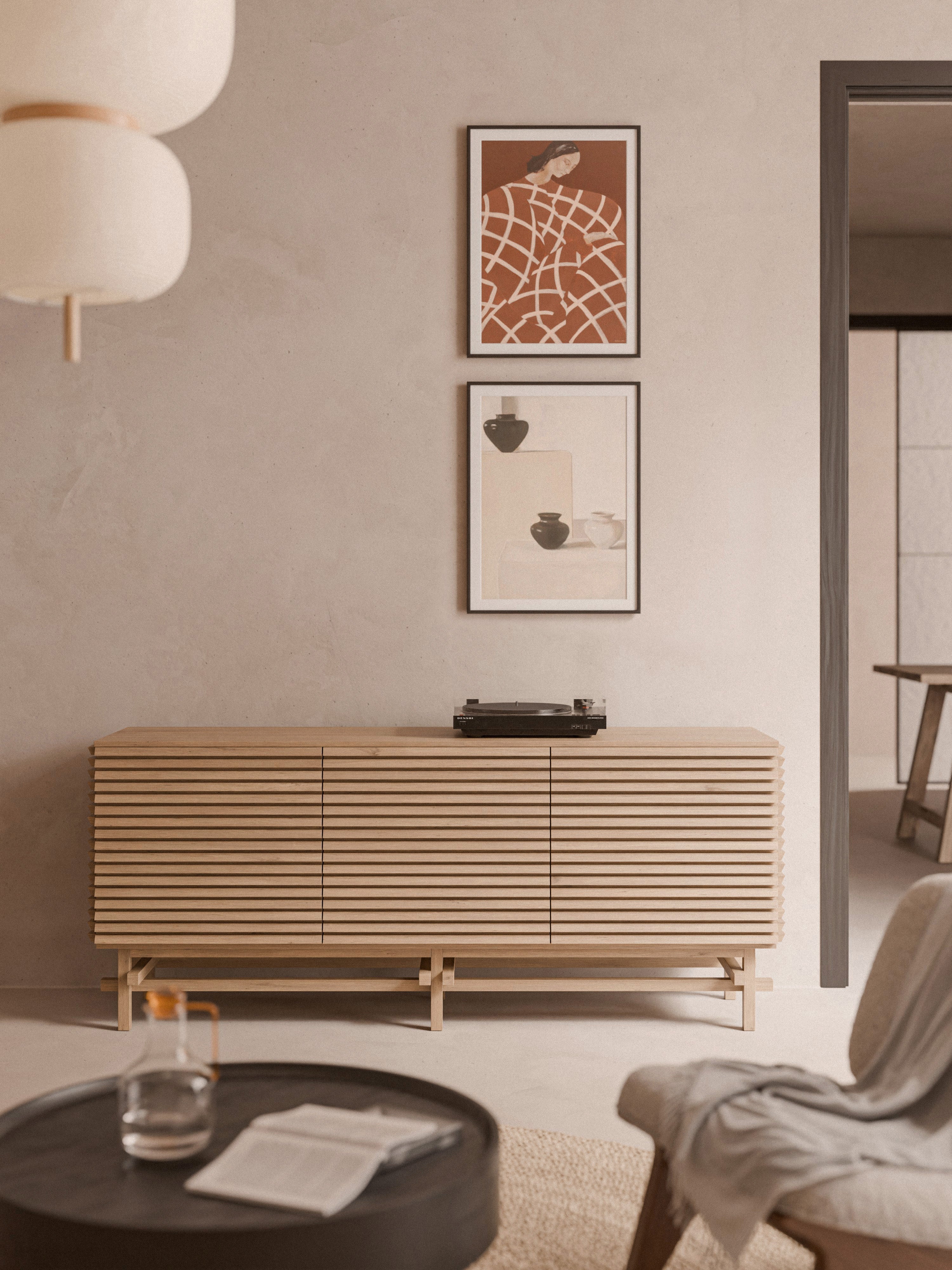Pierce Oak Wood Sideboard