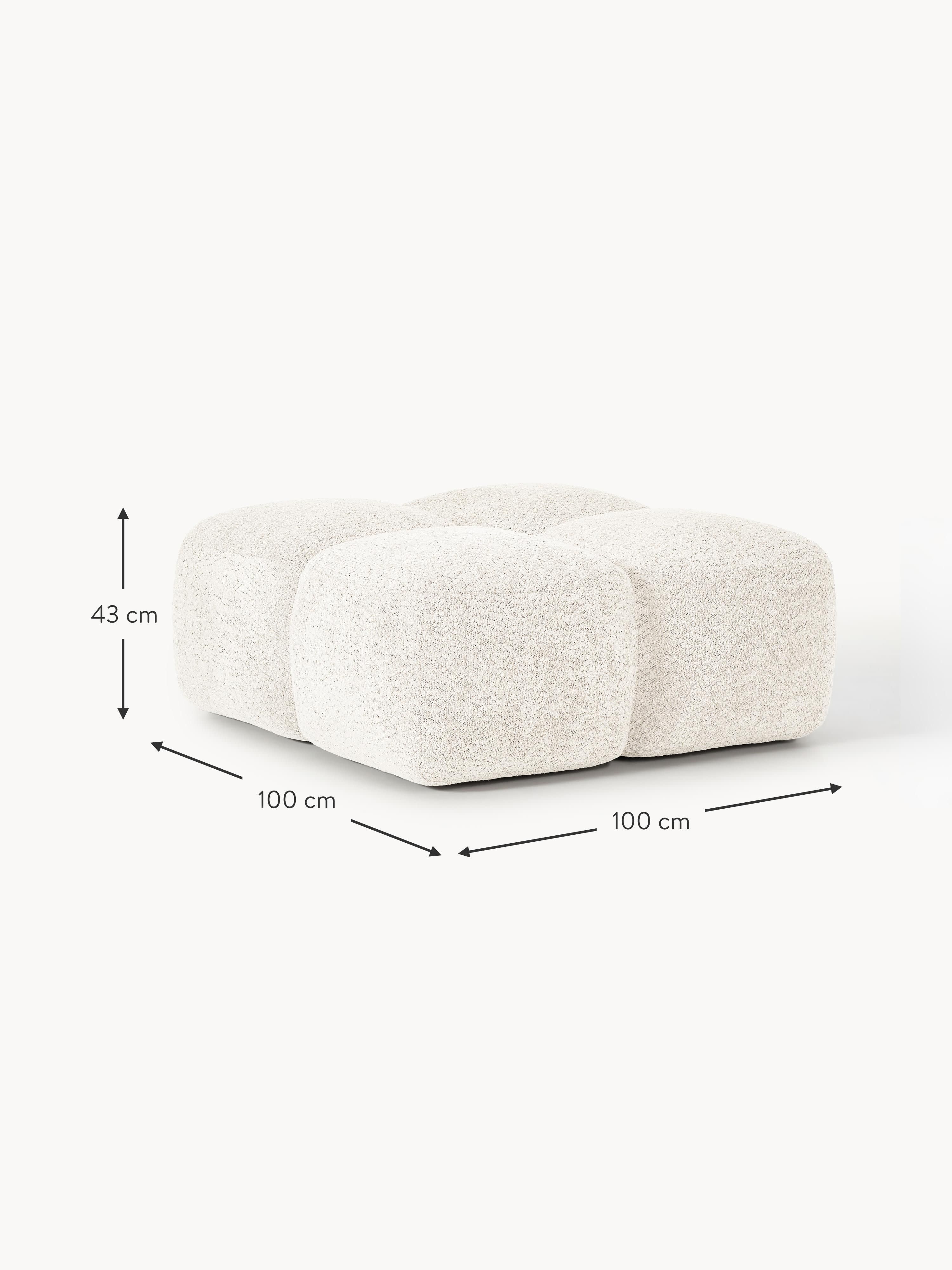 Tayla Teddy-Bouclé Ottoman