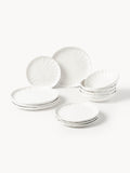 Gallery image 1 - Porcelain Tableware Set Sali with Embossed Pattern