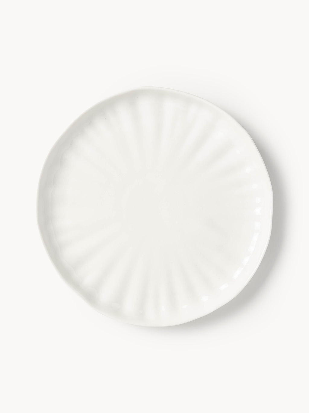 Sali Porcelain Tableware Set with Embossed Pattern, 4 People, Set of 12