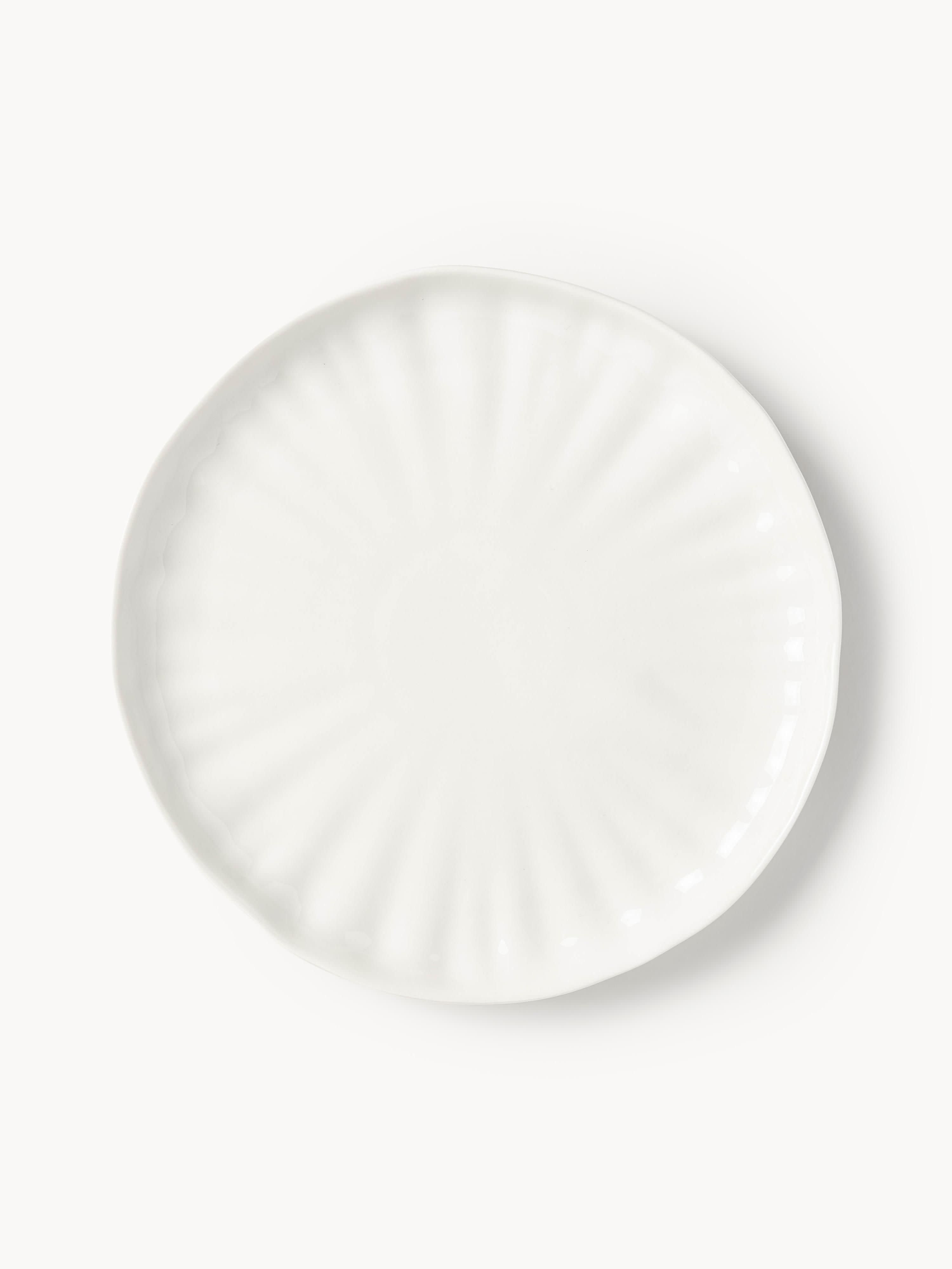 Sali Porcelain Tableware Set with Embossed Pattern, 4 People, Set of 12