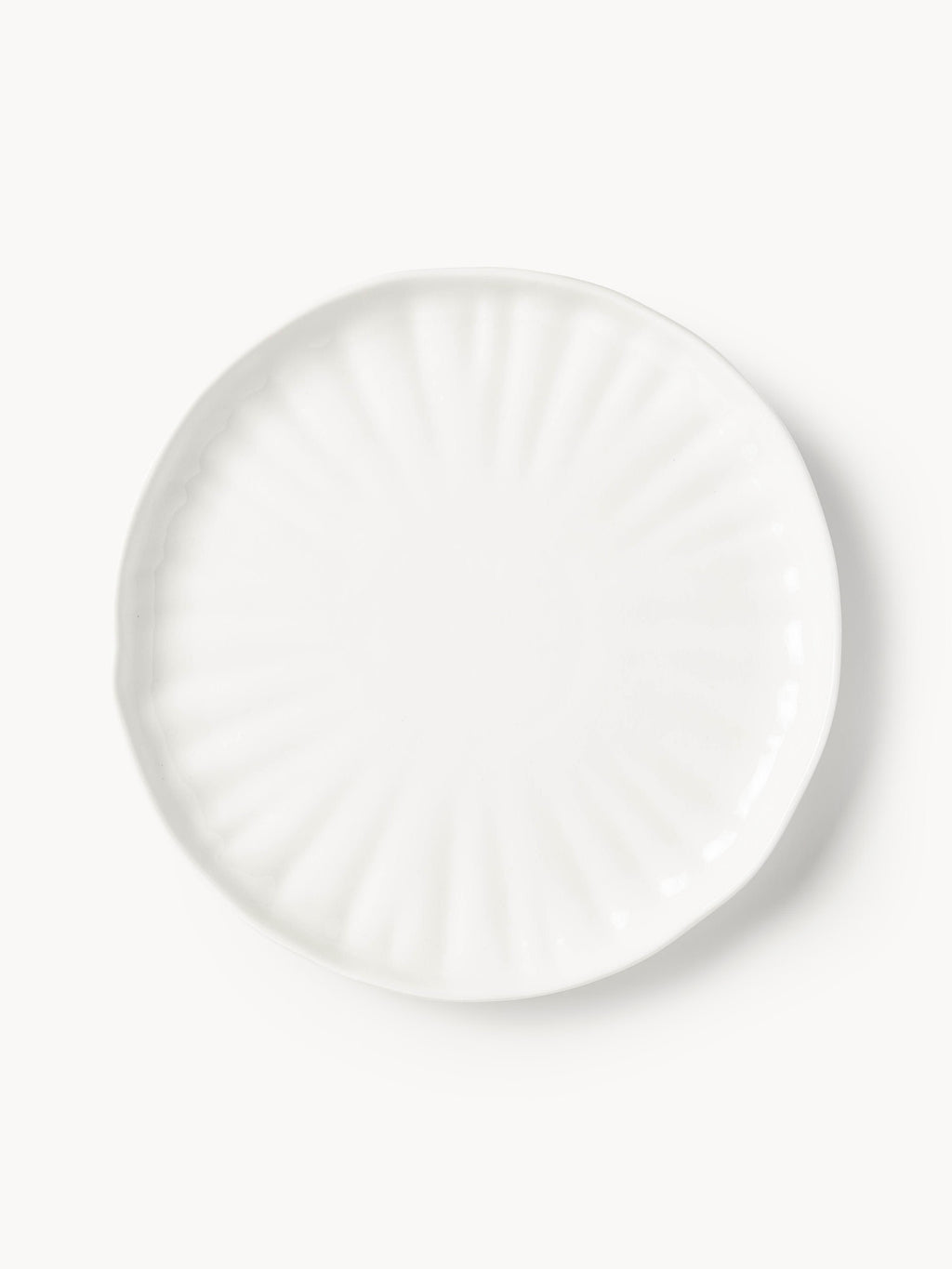 Sali Porcelain Tableware Set with Embossed Pattern, 4 People, Set of 12