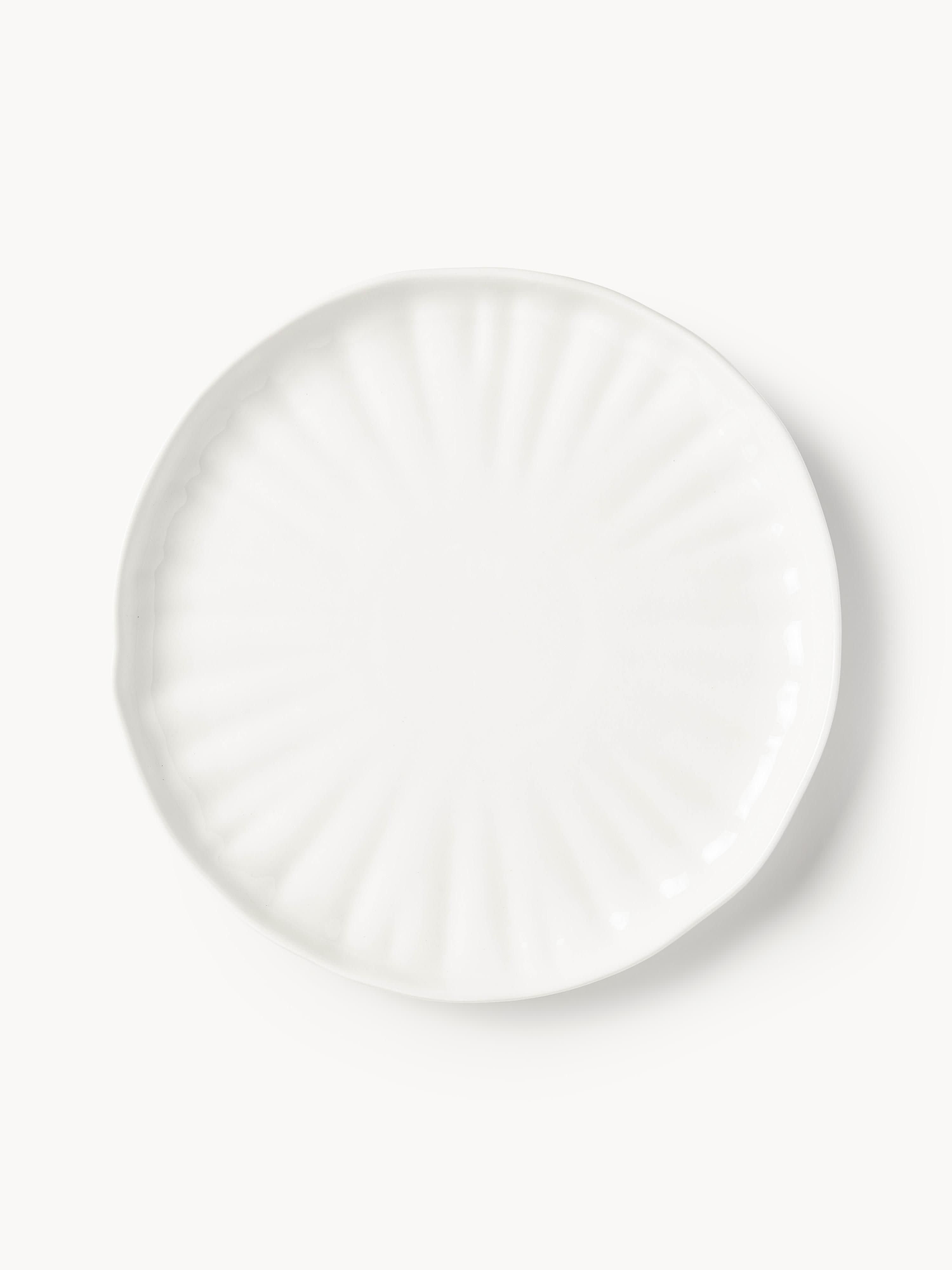 Sali Porcelain Tableware Set with Embossed Pattern, 4 People, Set of 12