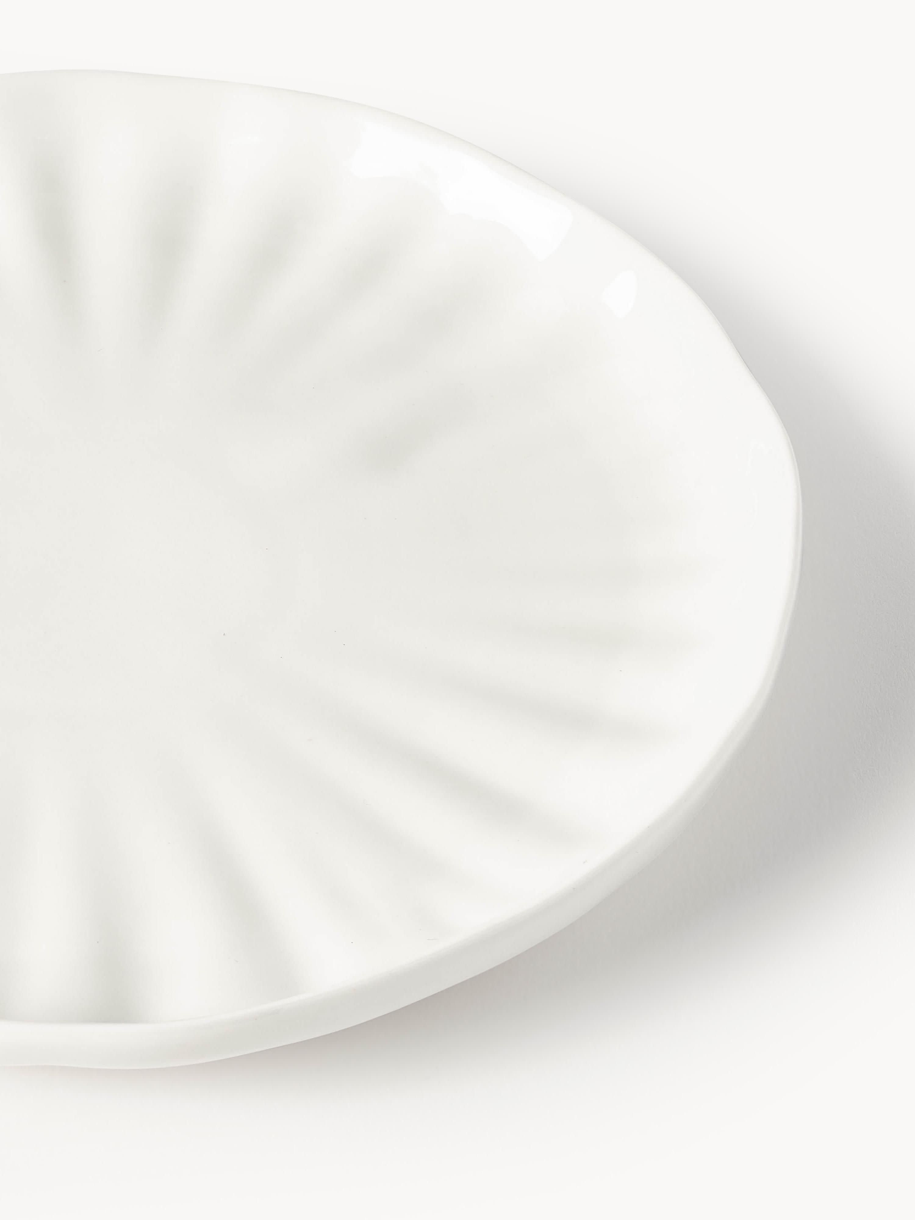 Sali Porcelain Tableware Set with Embossed Pattern, 4 People, Set of 12