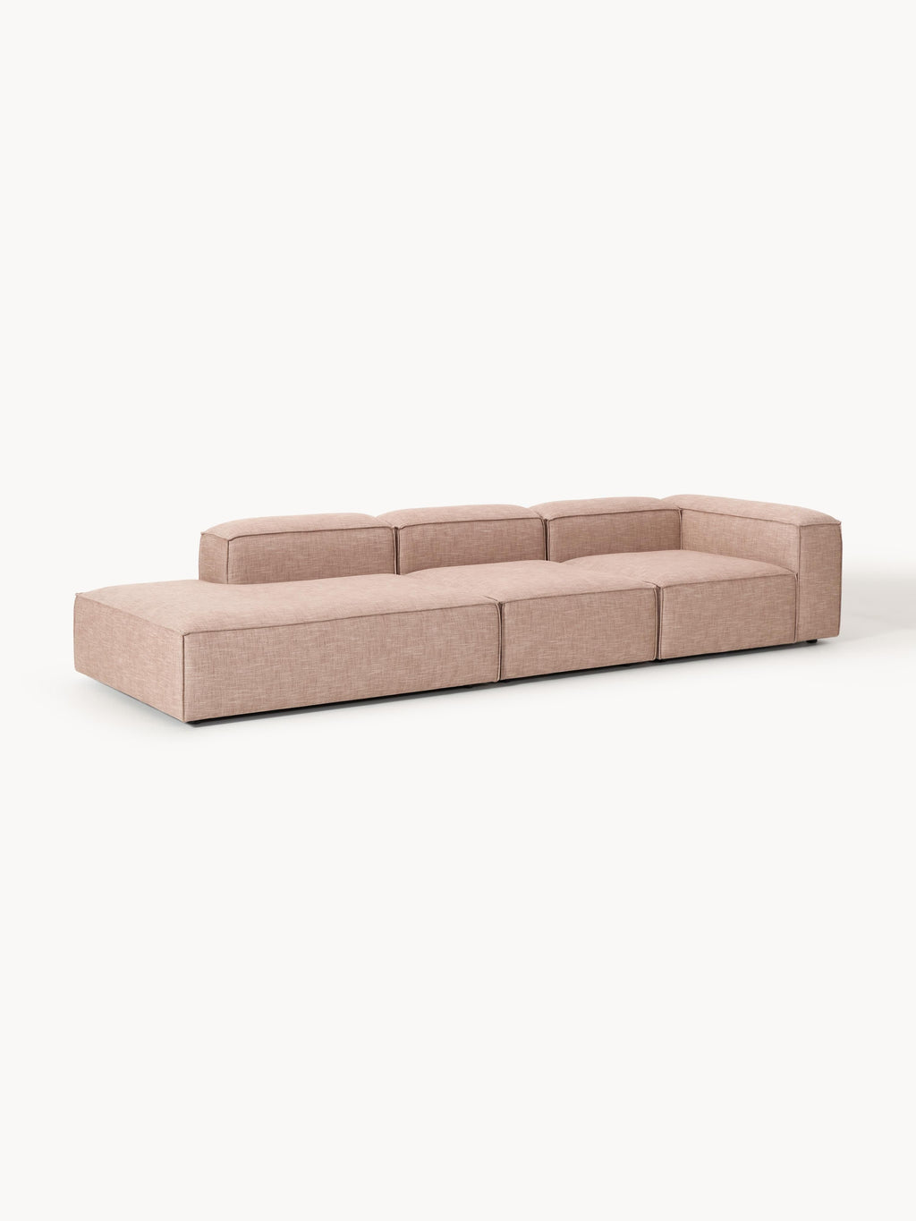 Lennon XL Linen Blend Modular Ottoman