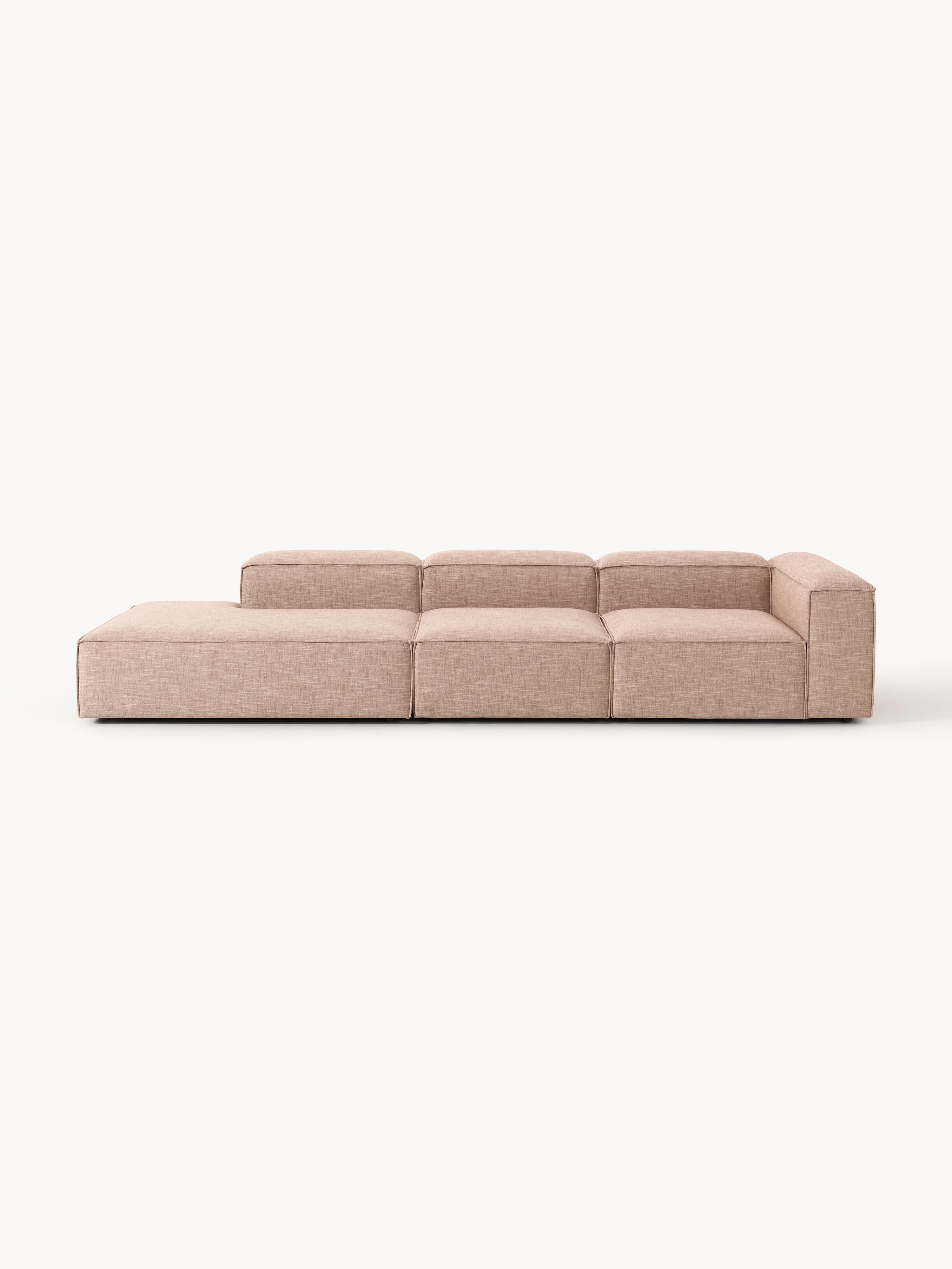 Gallery image 1 - XL Linen Blend Modular Ottoman Lennon