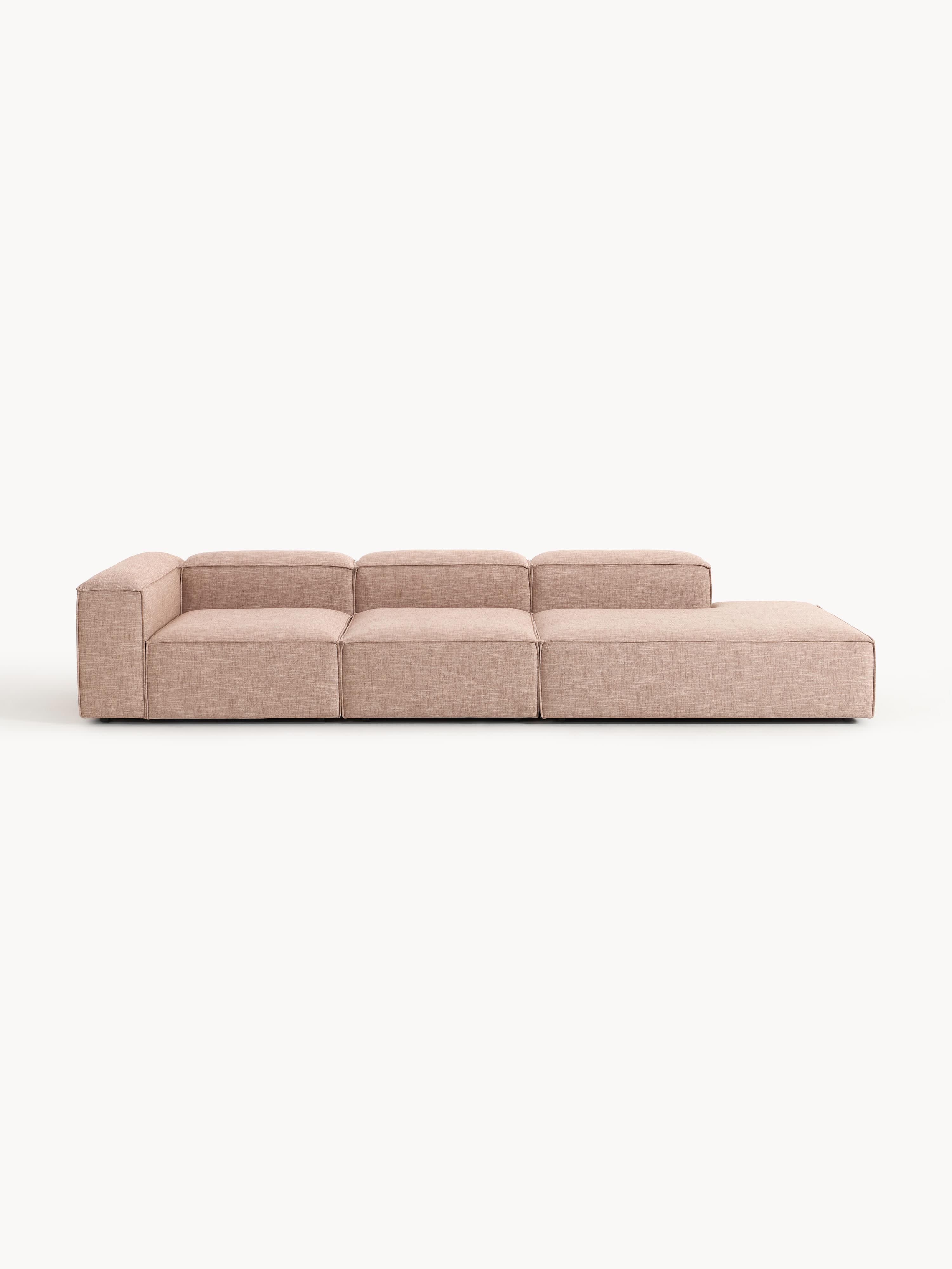 Lennon XL Linen Blend Modular Ottoman