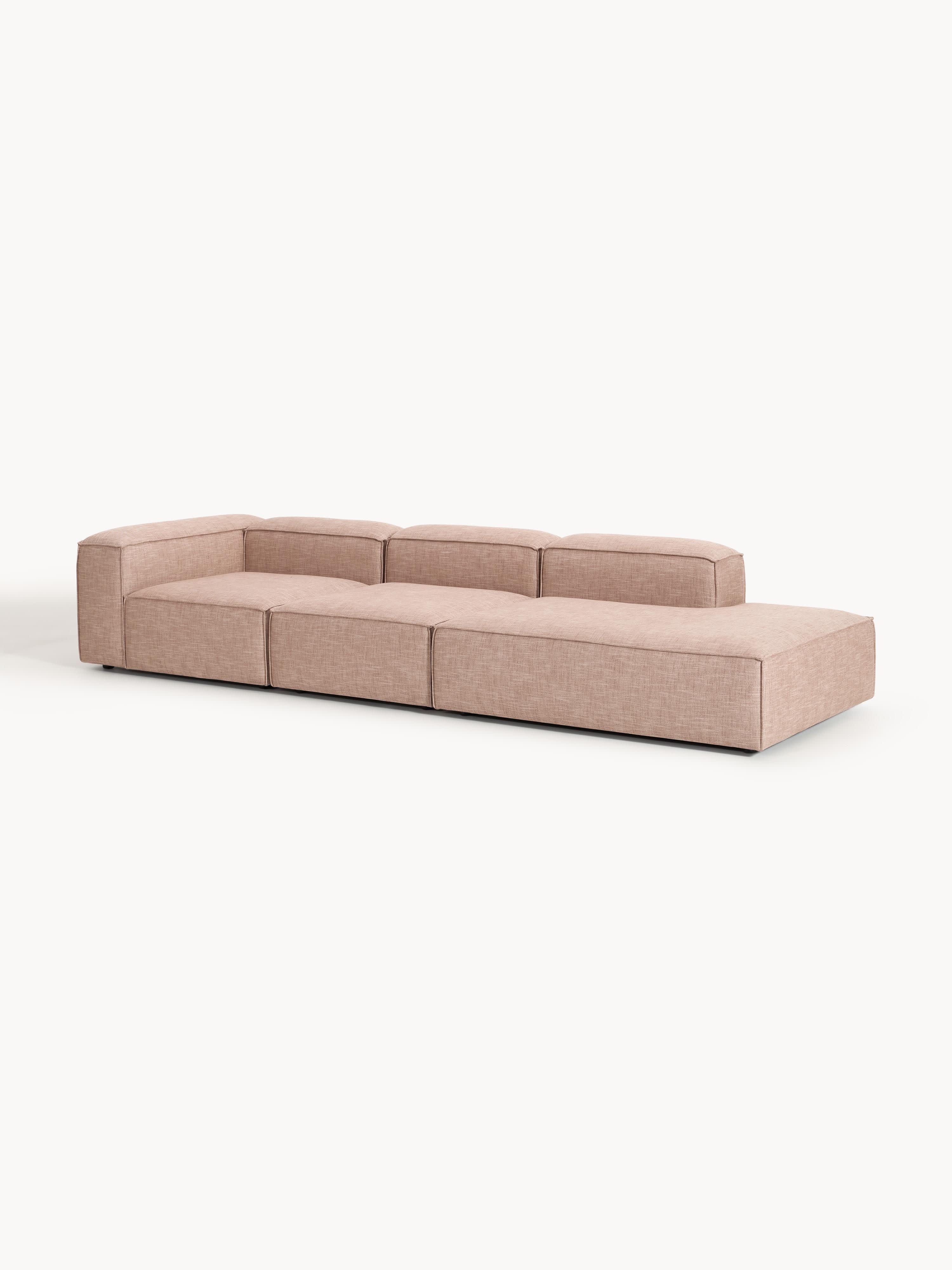 Lennon XL Linen Blend Modular Ottoman