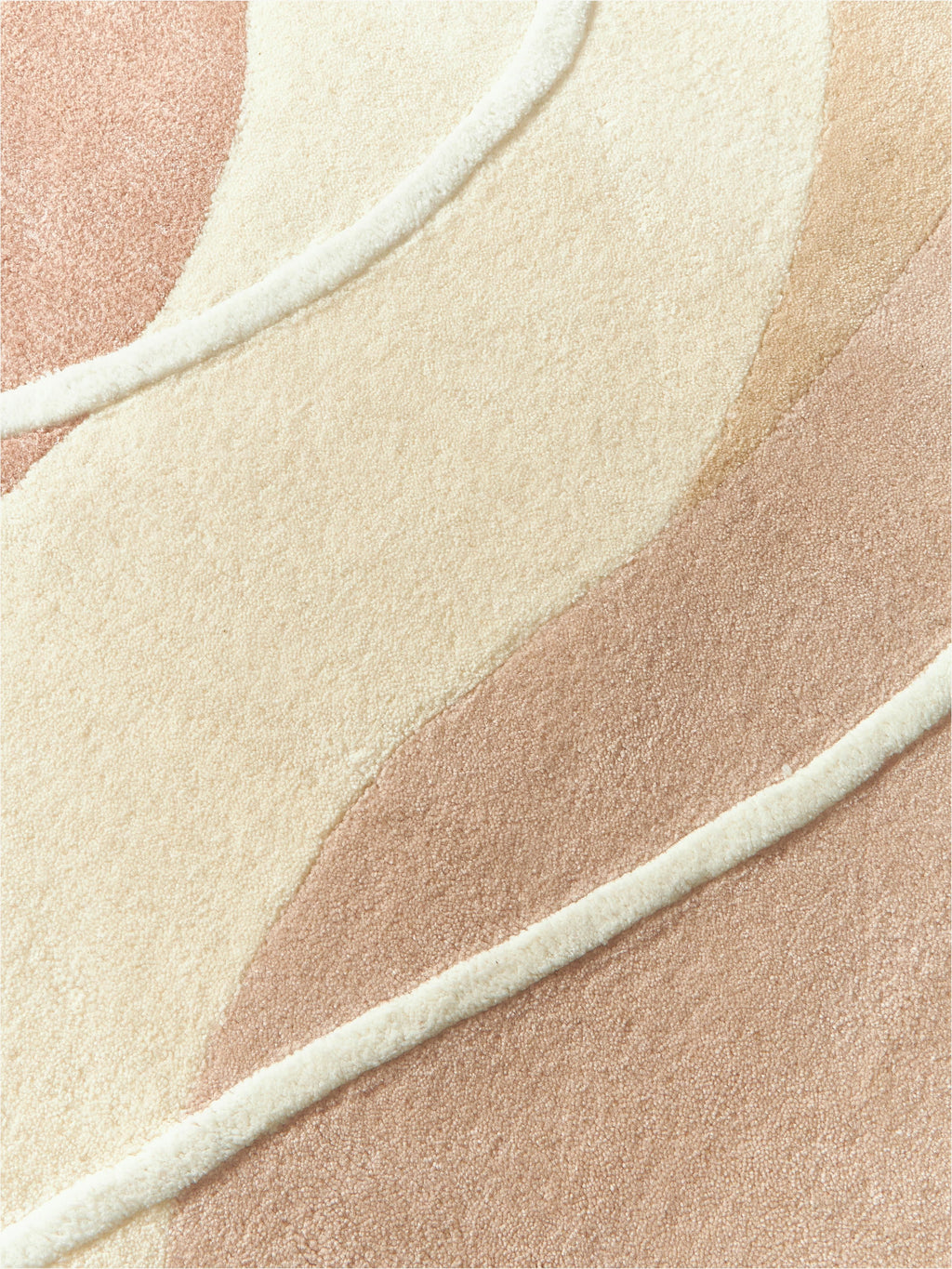 Talitha High-Low Wool Rug, Hand-Tufted