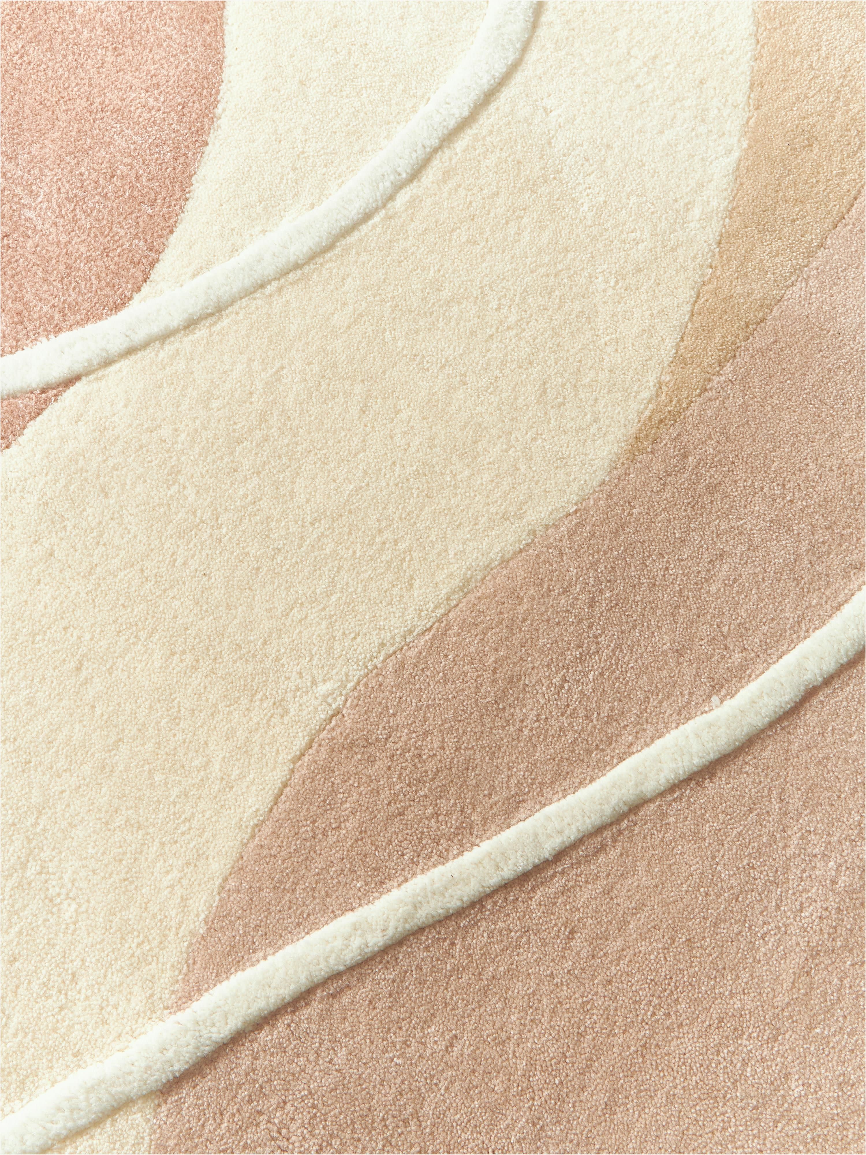 Talitha High-Low Wool Rug, Hand-Tufted