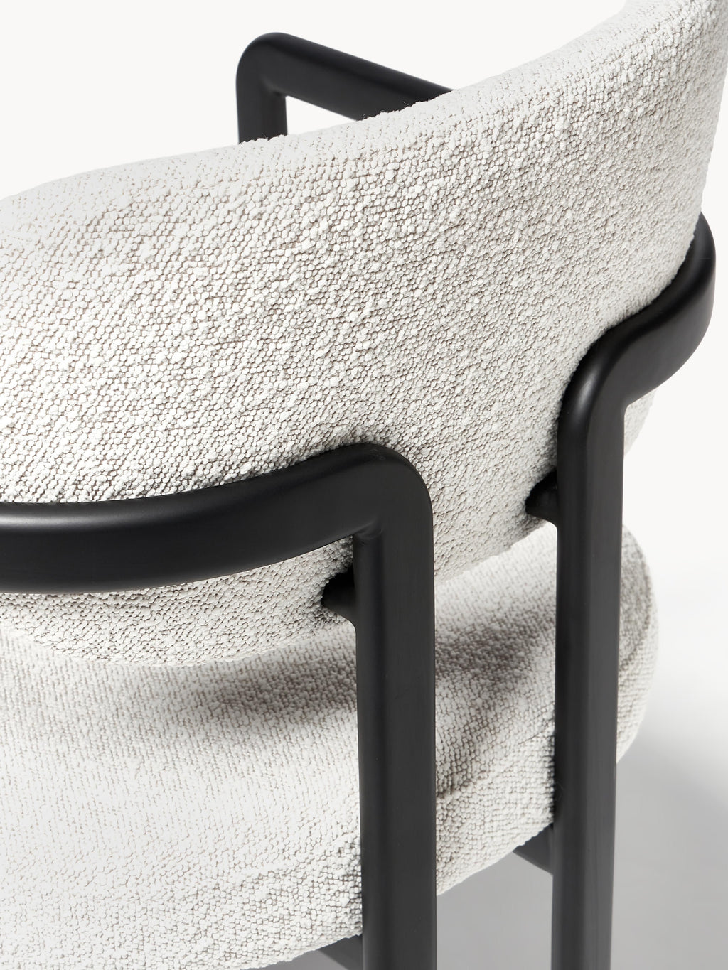 Adrien Upholstered Bouclé Dining Chair with Armrests