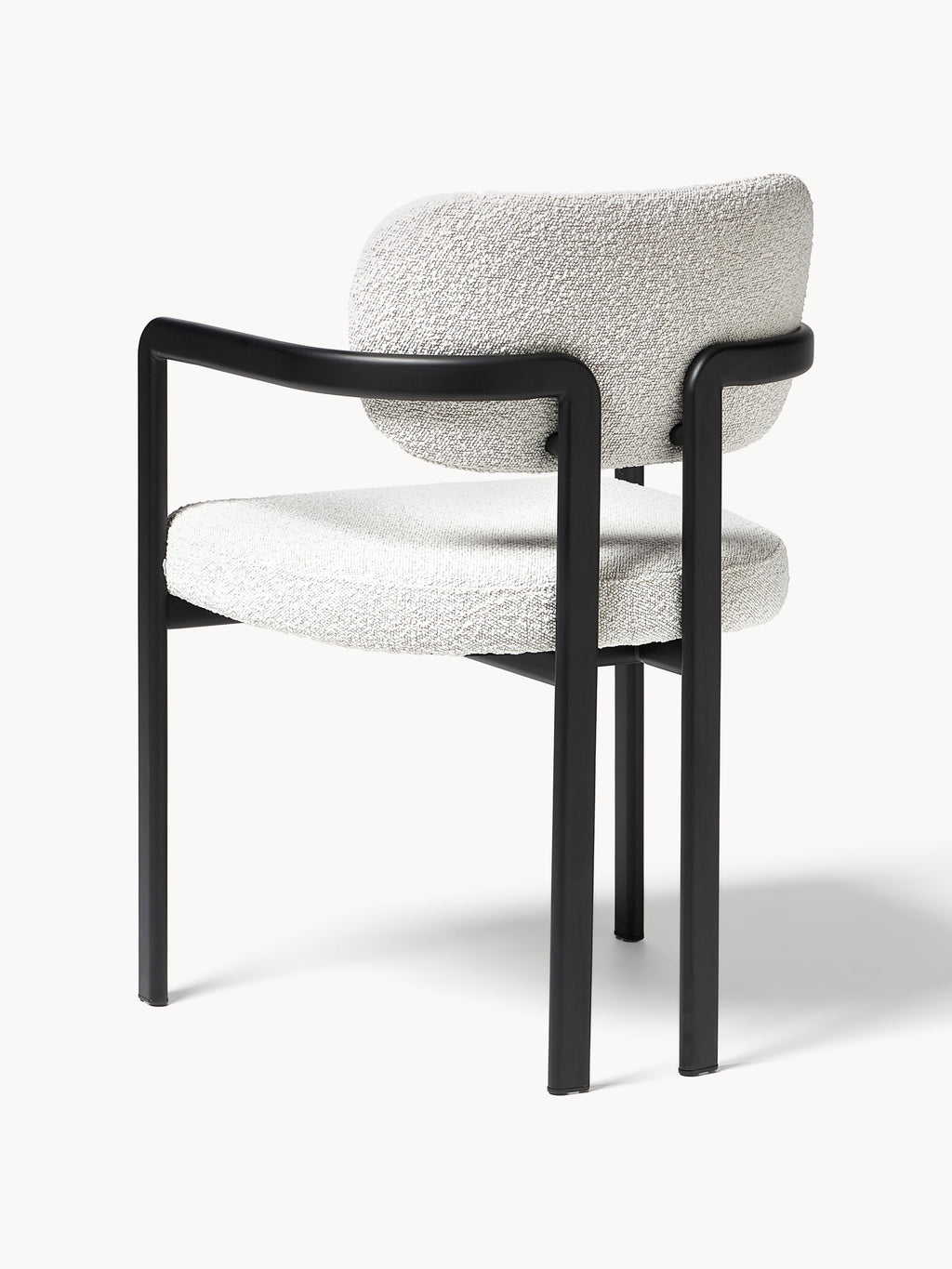 Adrien Upholstered Bouclé Dining Chair with Armrests