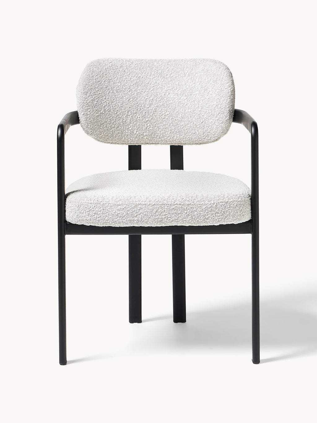Adrien Upholstered Bouclé Dining Chair with Armrests