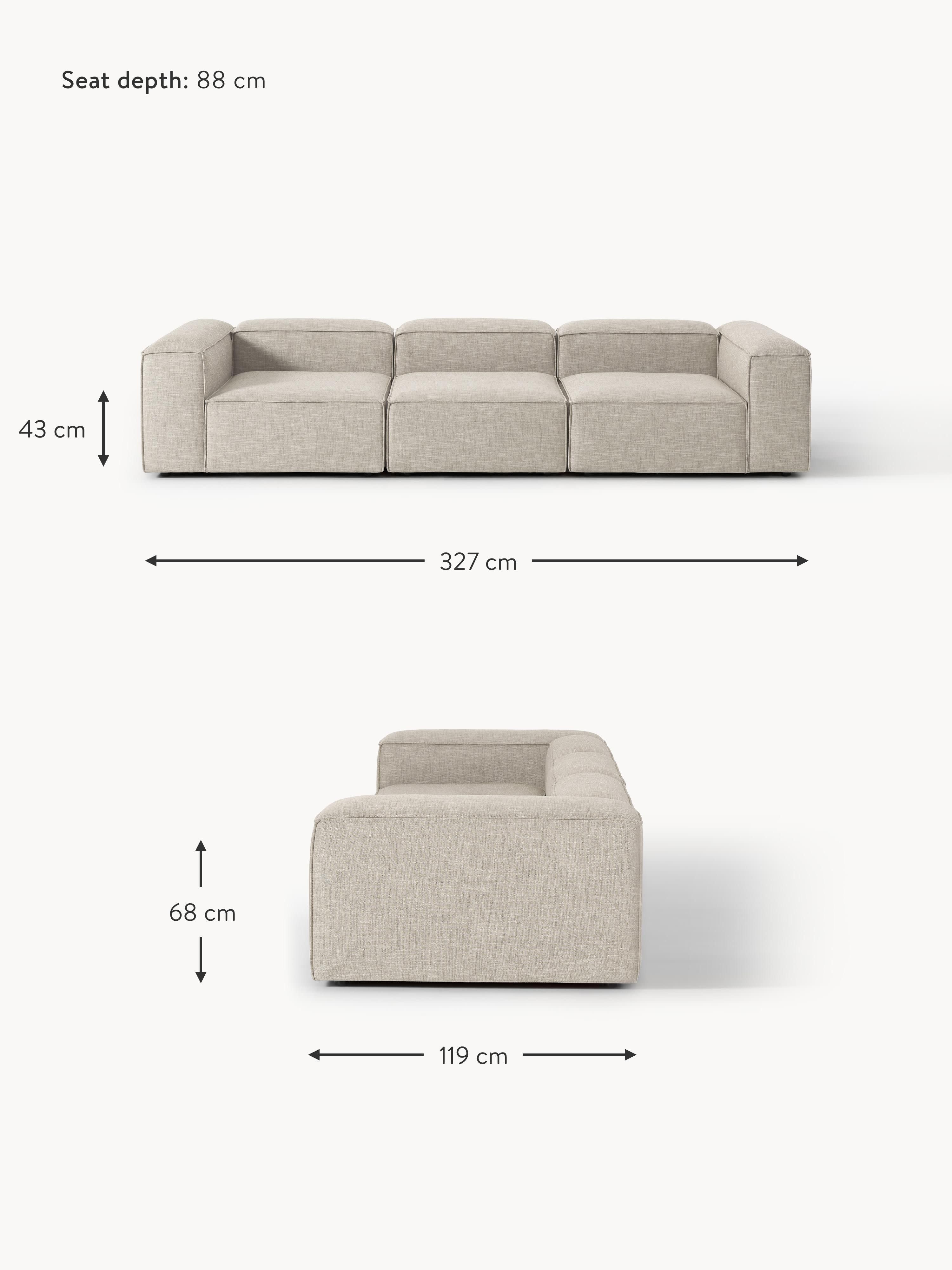 Lennon Linen Blend Modular Sofa (4-seater)