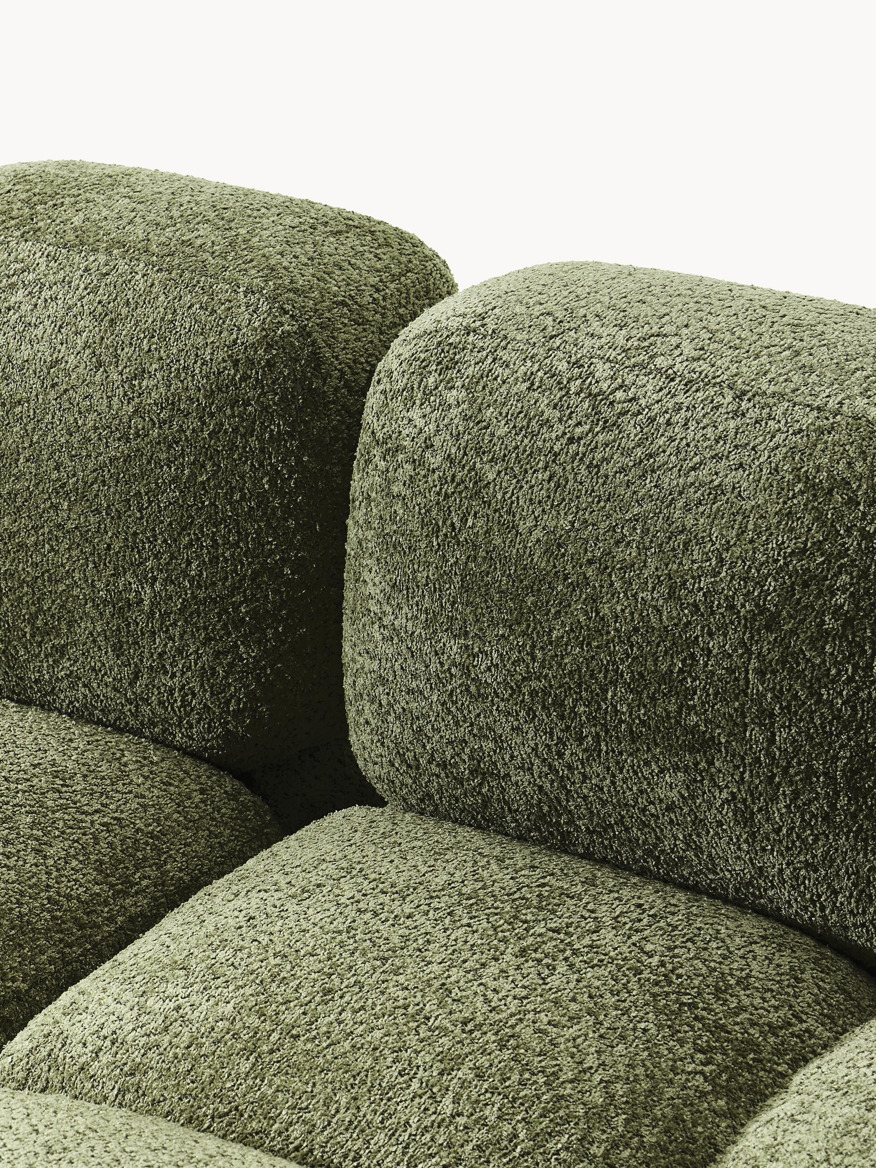 Tayla Modular Teddy-Bouclé Sofa (4-seater) with Ottoman