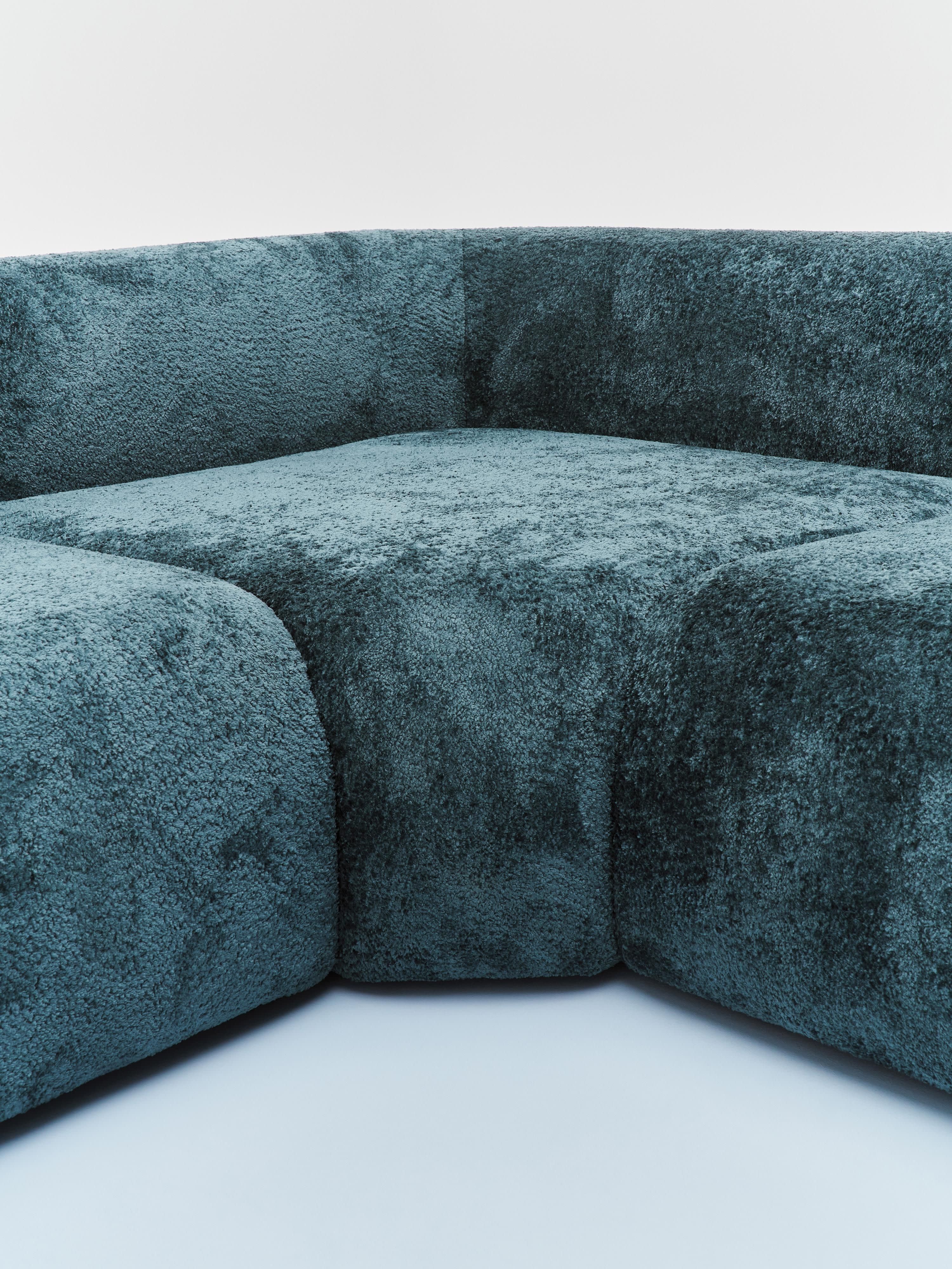 Wolke Modular Teddy Bouclé Corner Sofa (4-seater)