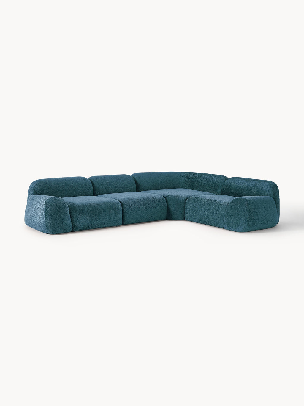 Wolke Modular Teddy Bouclé Corner Sofa (4-seater)