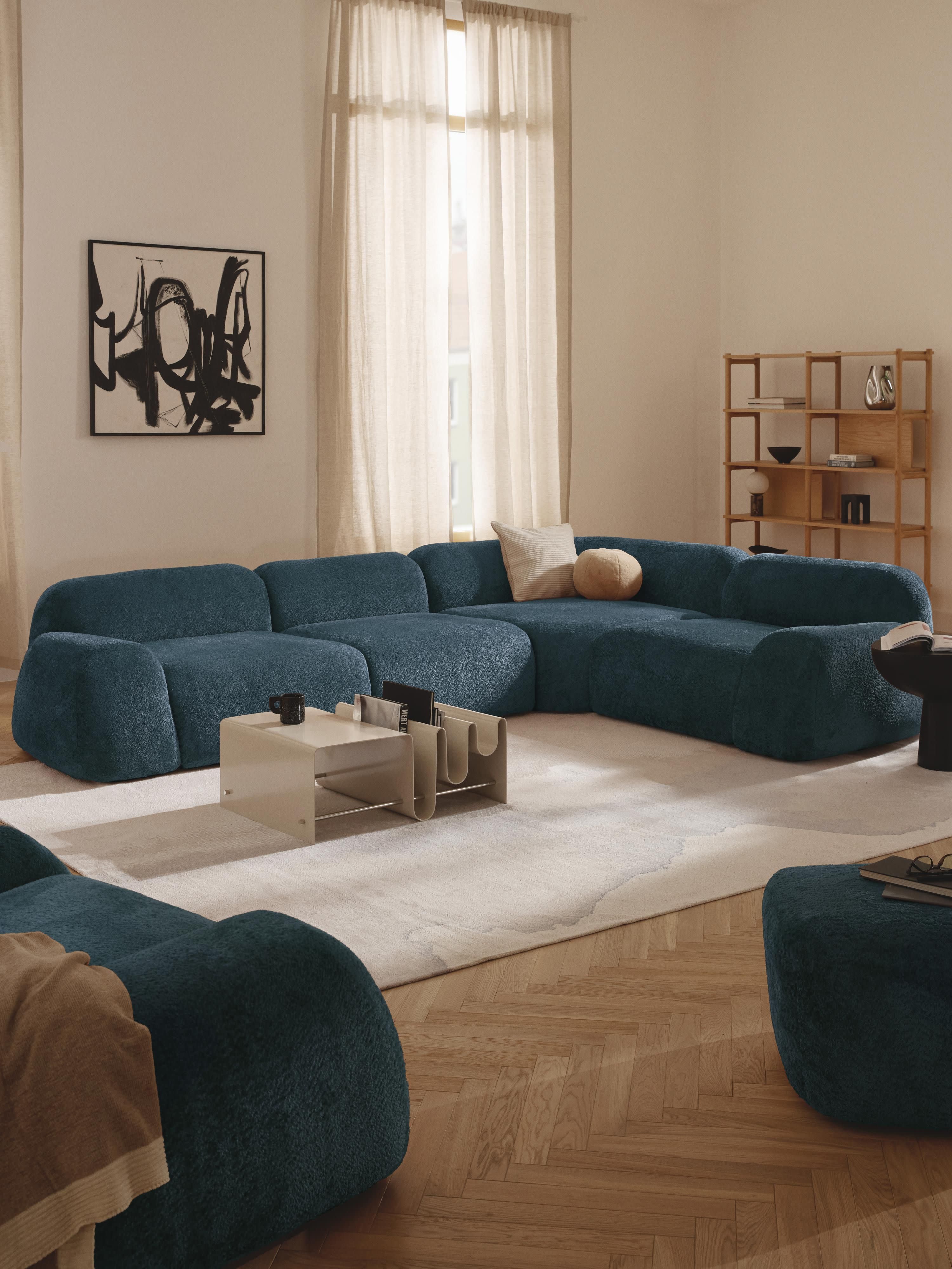 Wolke Modular Teddy Bouclé Corner Sofa (4-seater)