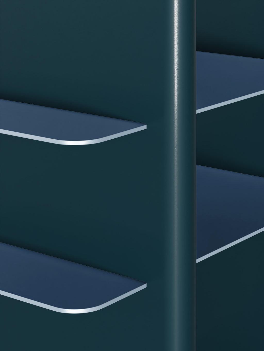 Rami Tall Shelving Unit with Metal Elements