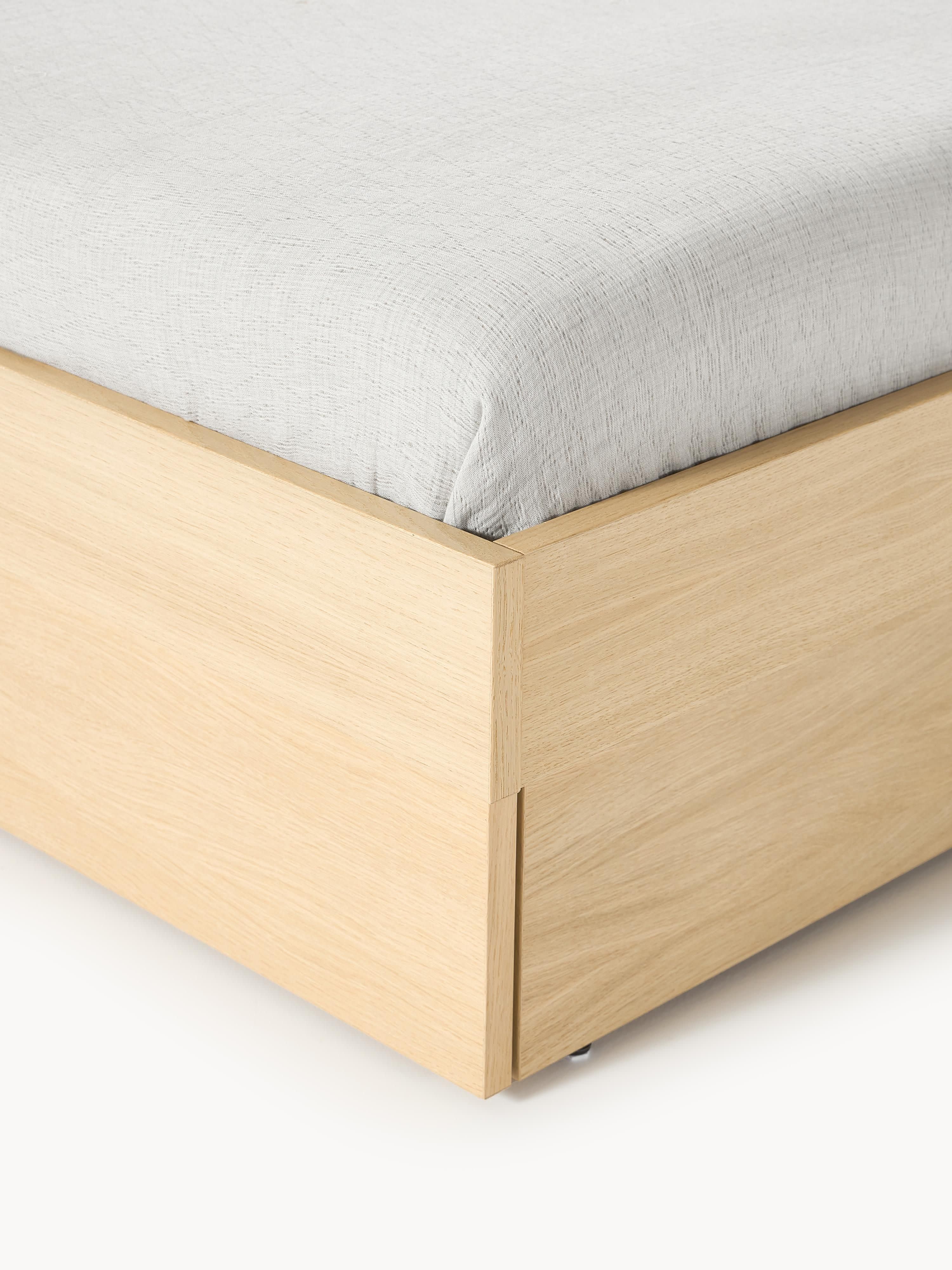 Sato Wooden Bed with Drawers
