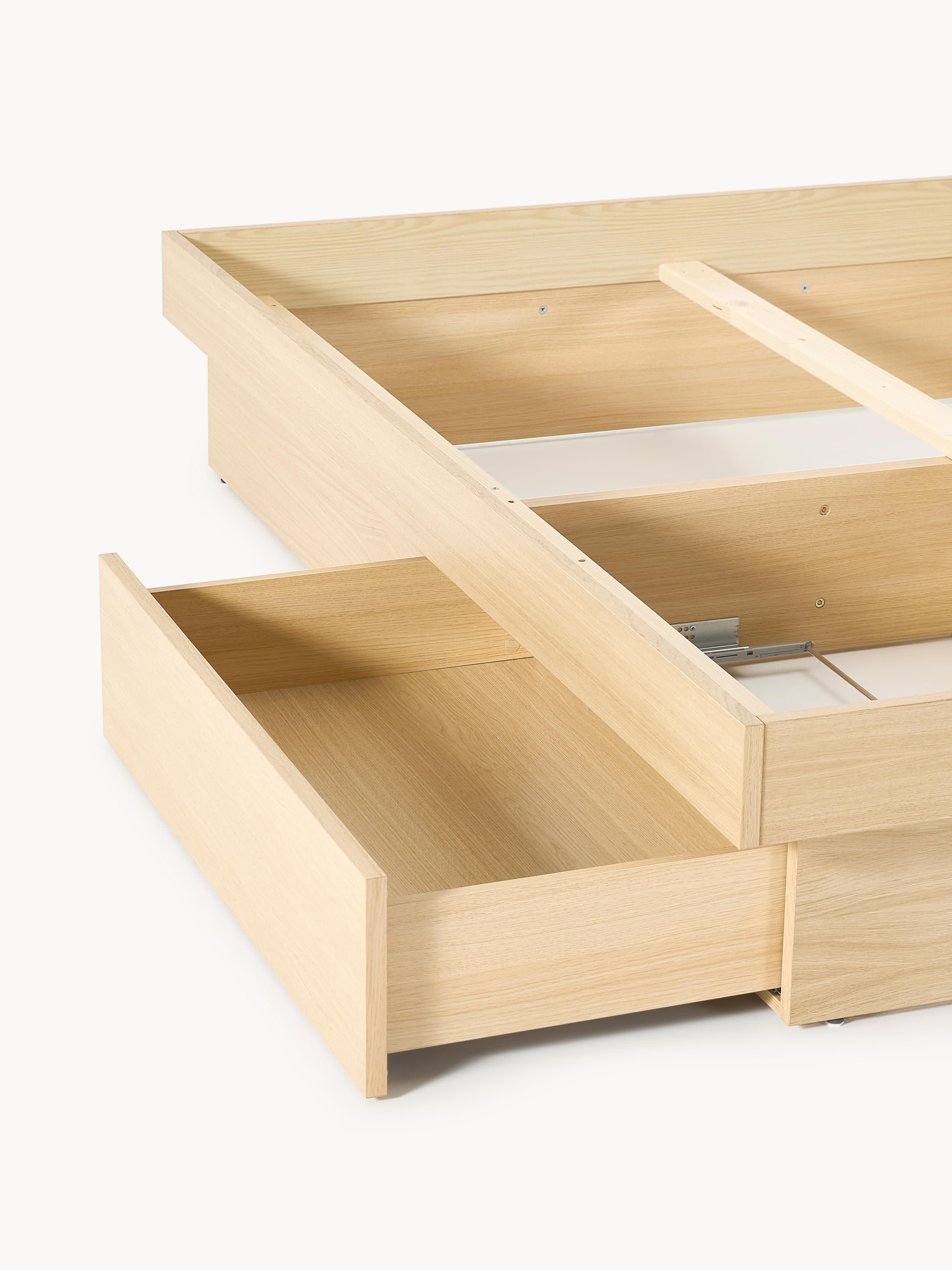 Sato Wooden Bed with Drawers