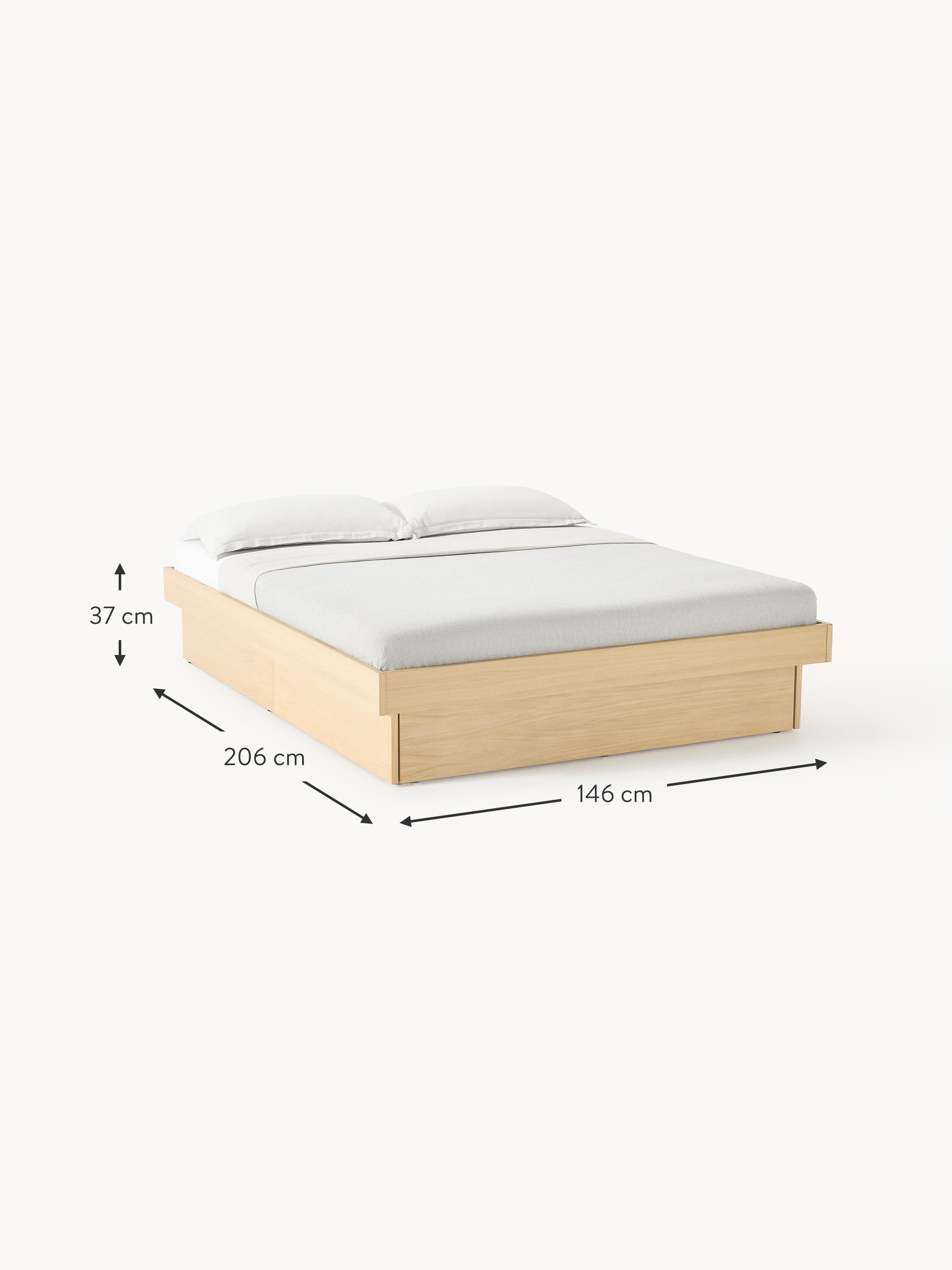 Sato Wooden Bed with Drawers