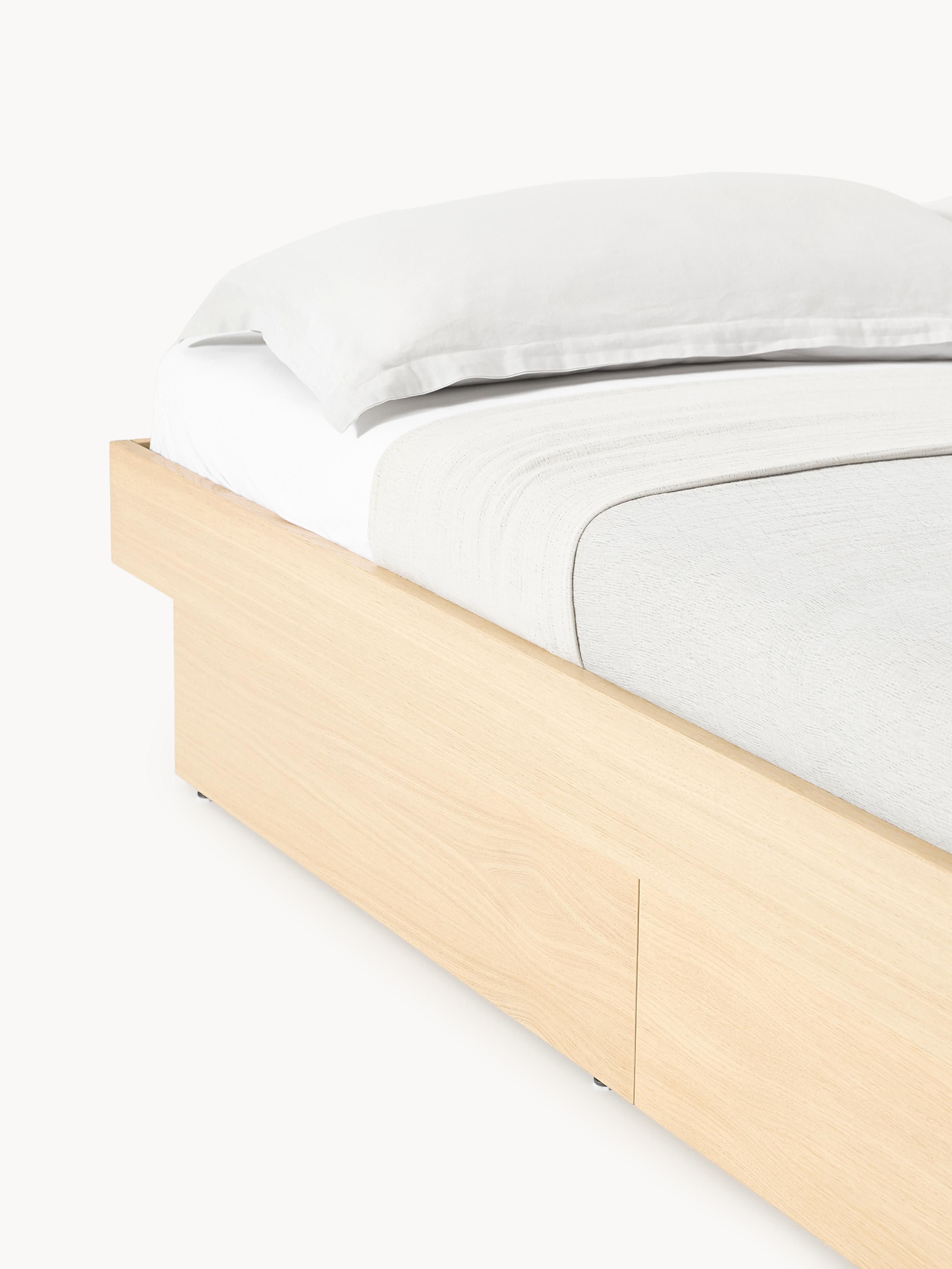 Sato Wooden Bed with Drawers