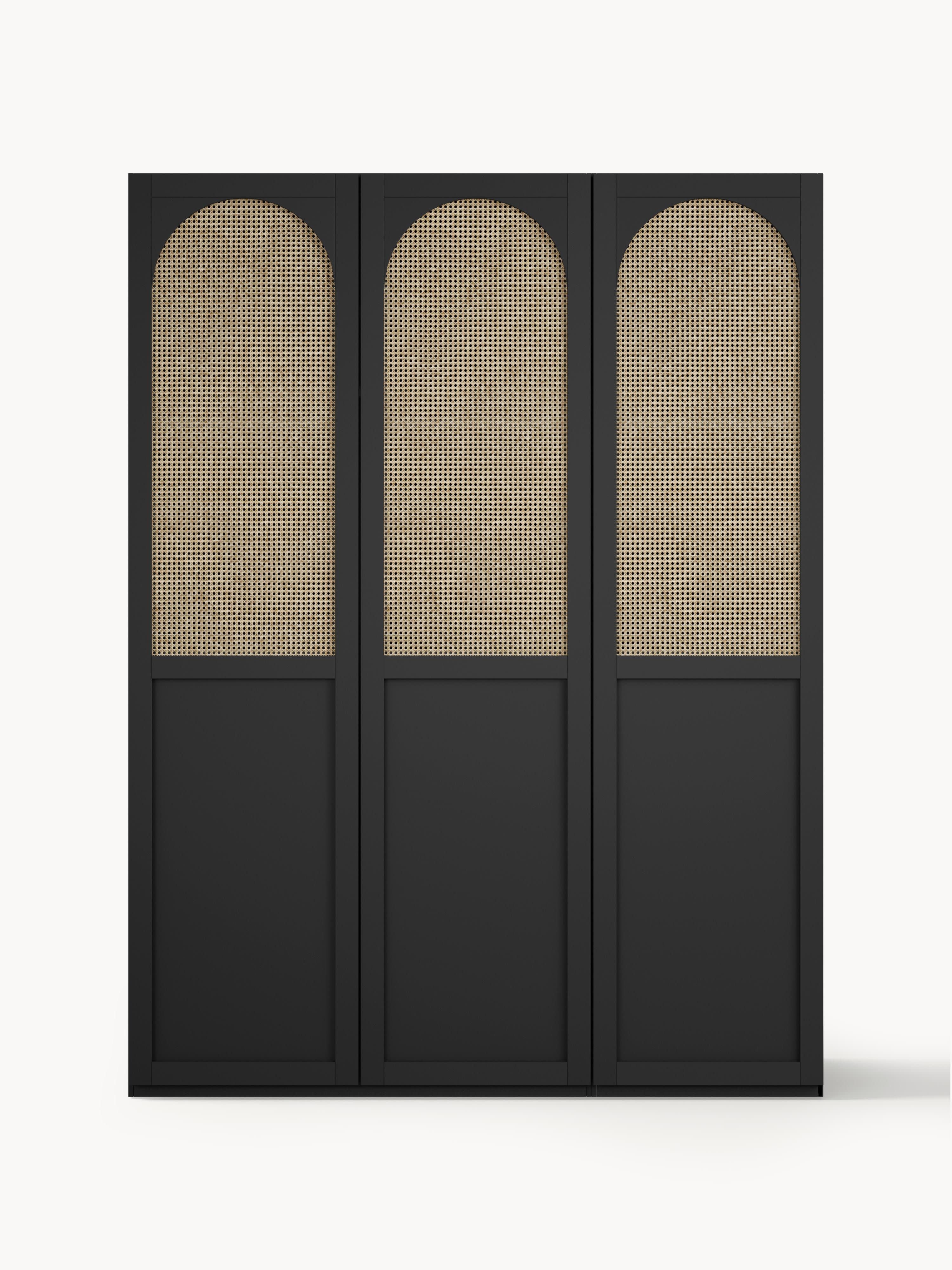 Jeanne Modular Hinged Door Wardrobe, 150 cm Wide, in various sizes