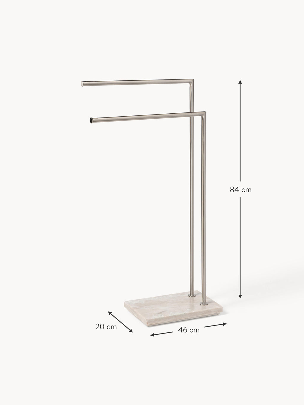 Simba Towel Stand with Marble Base