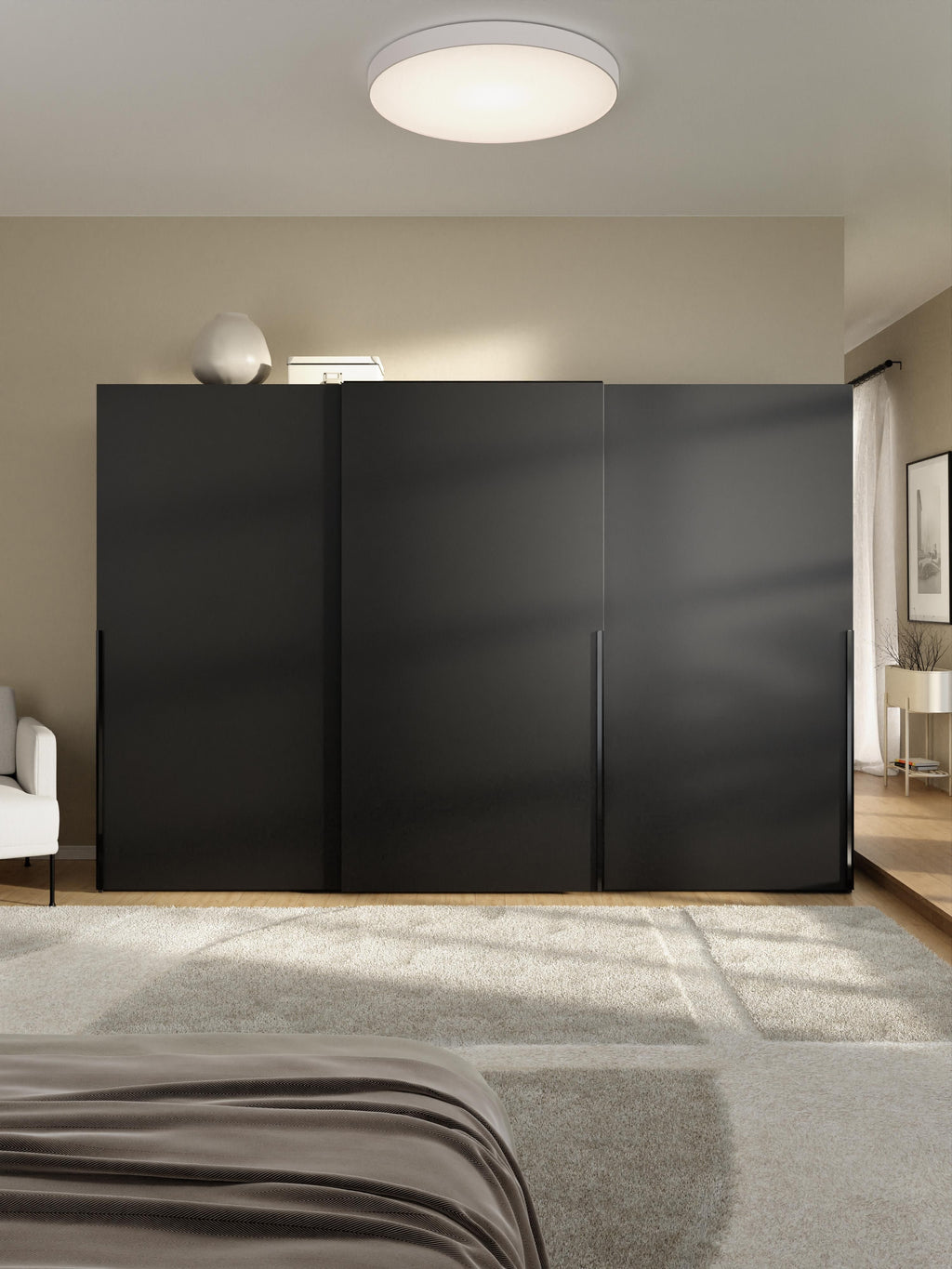 Leon Modular Sliding Door Wardrobe, 300 cm Wide, in various sizes