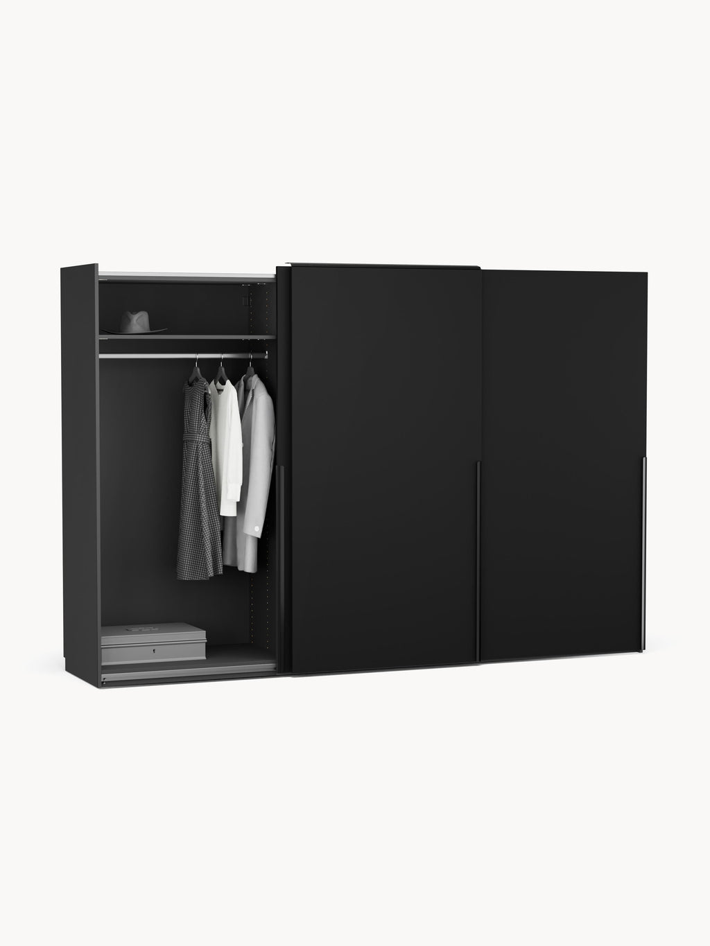 Leon Modular Sliding Door Wardrobe, 300 cm Wide, in various sizes