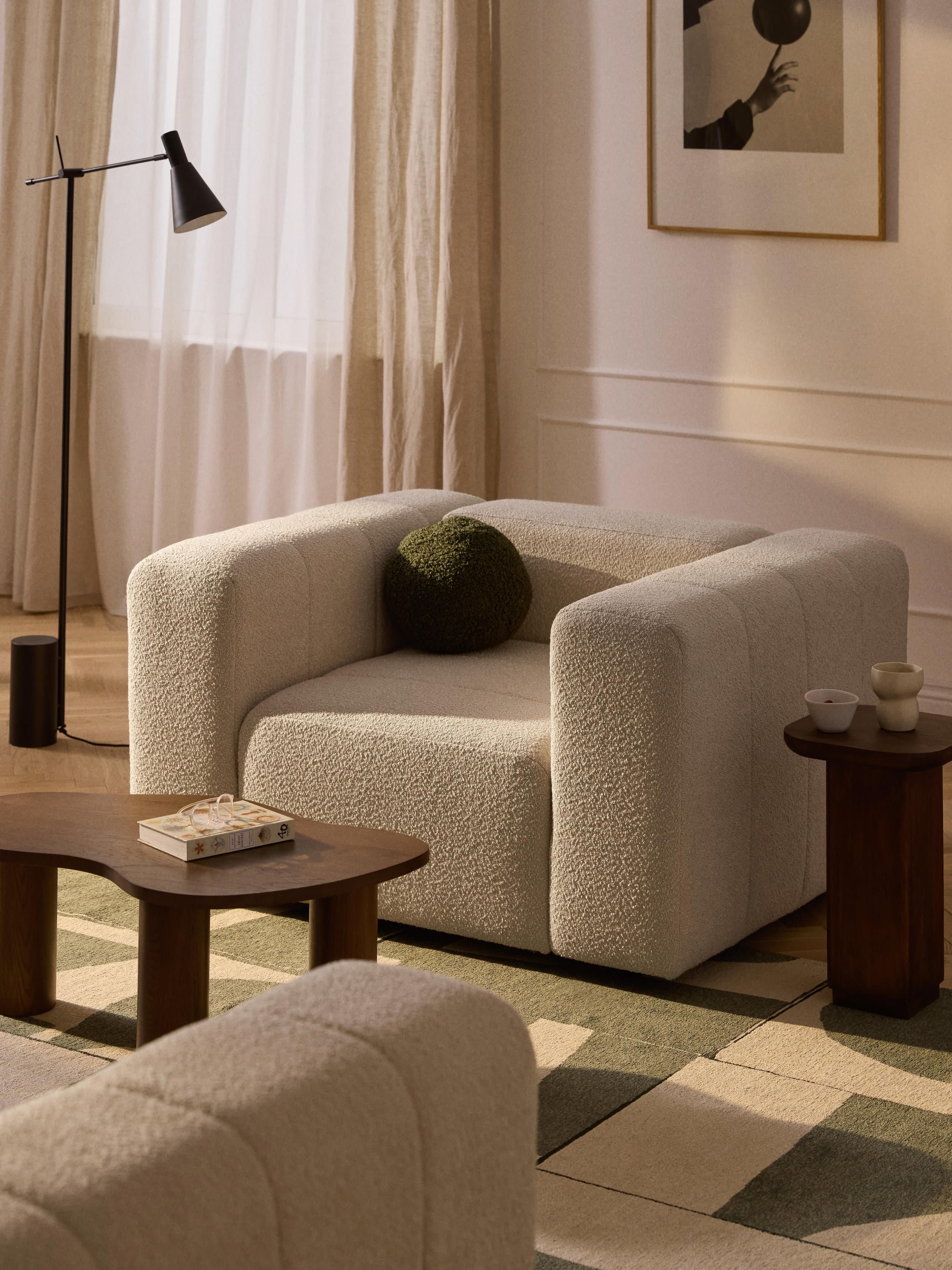 Lena Bouclé Lounge Chair