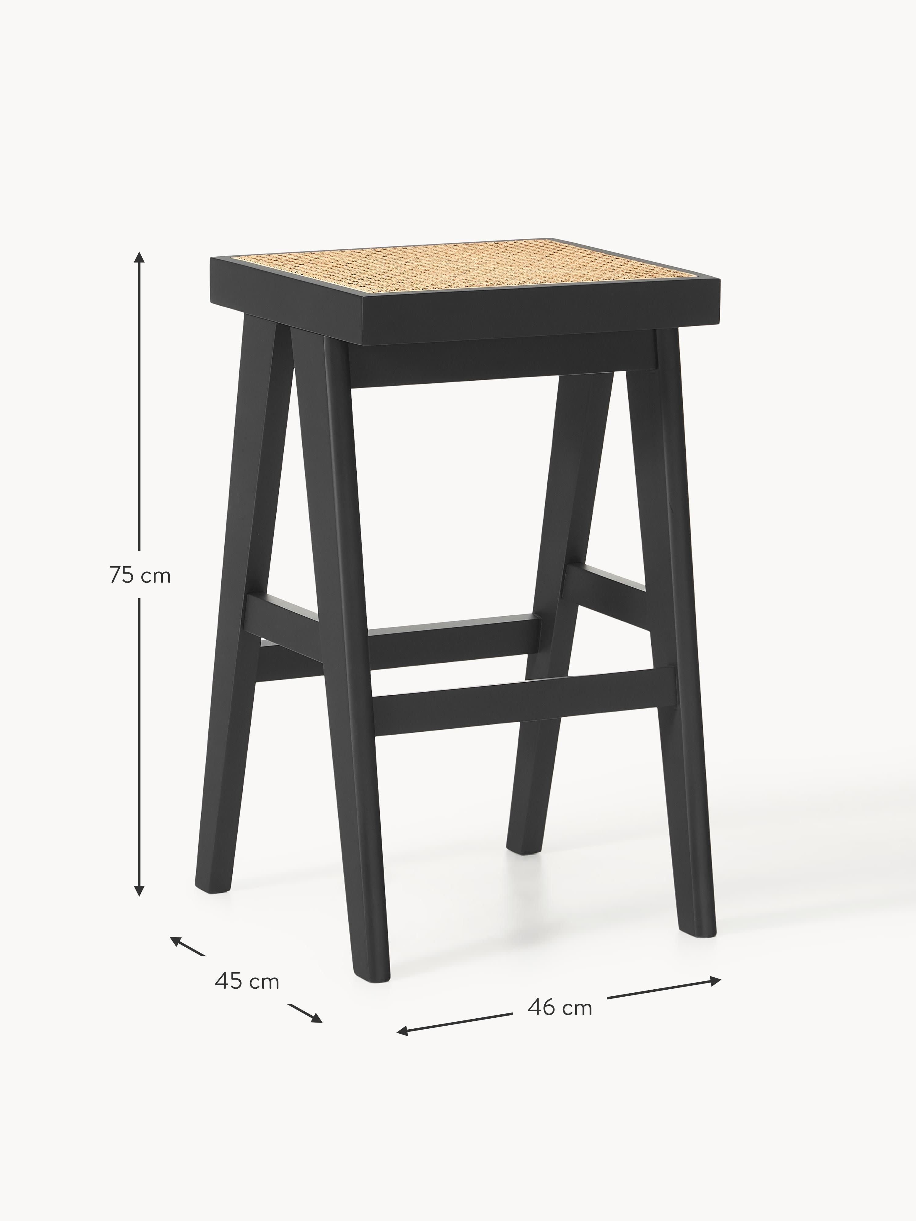 Sissi Bar Stool with Viennese Wickerwork