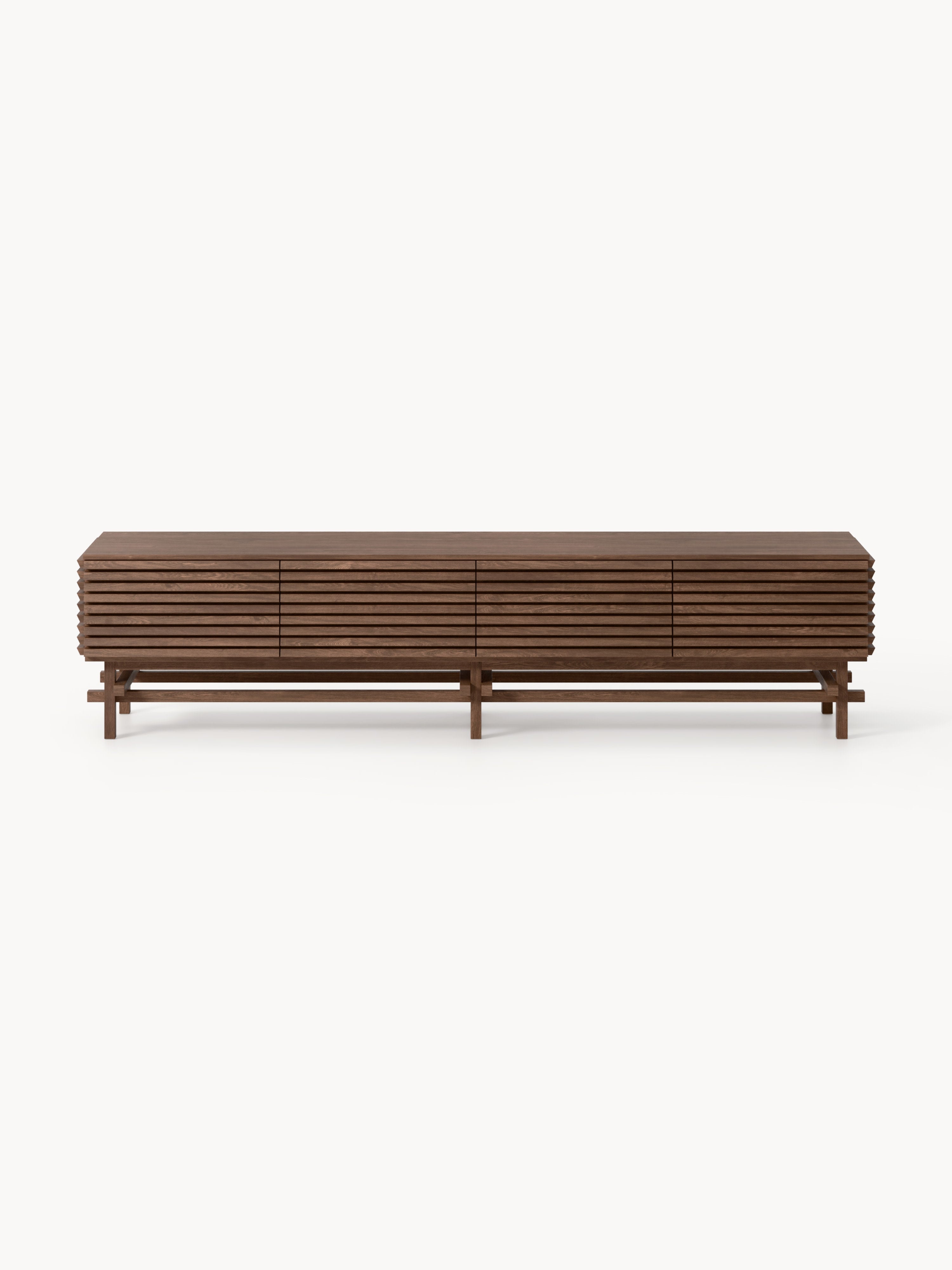 Pierce Large Oak Wood Lowboard