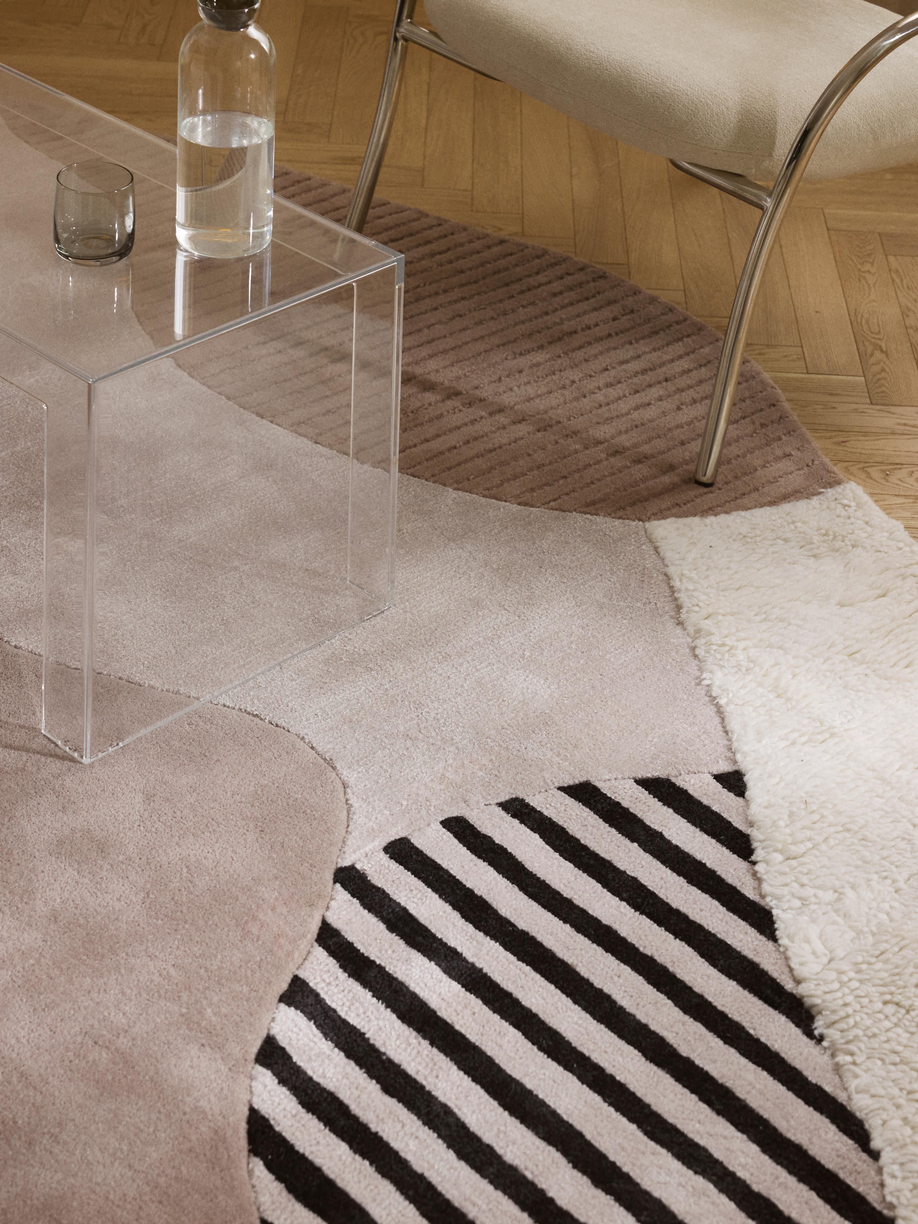 Silas High-Low Wool Rug, Hand-Tufted