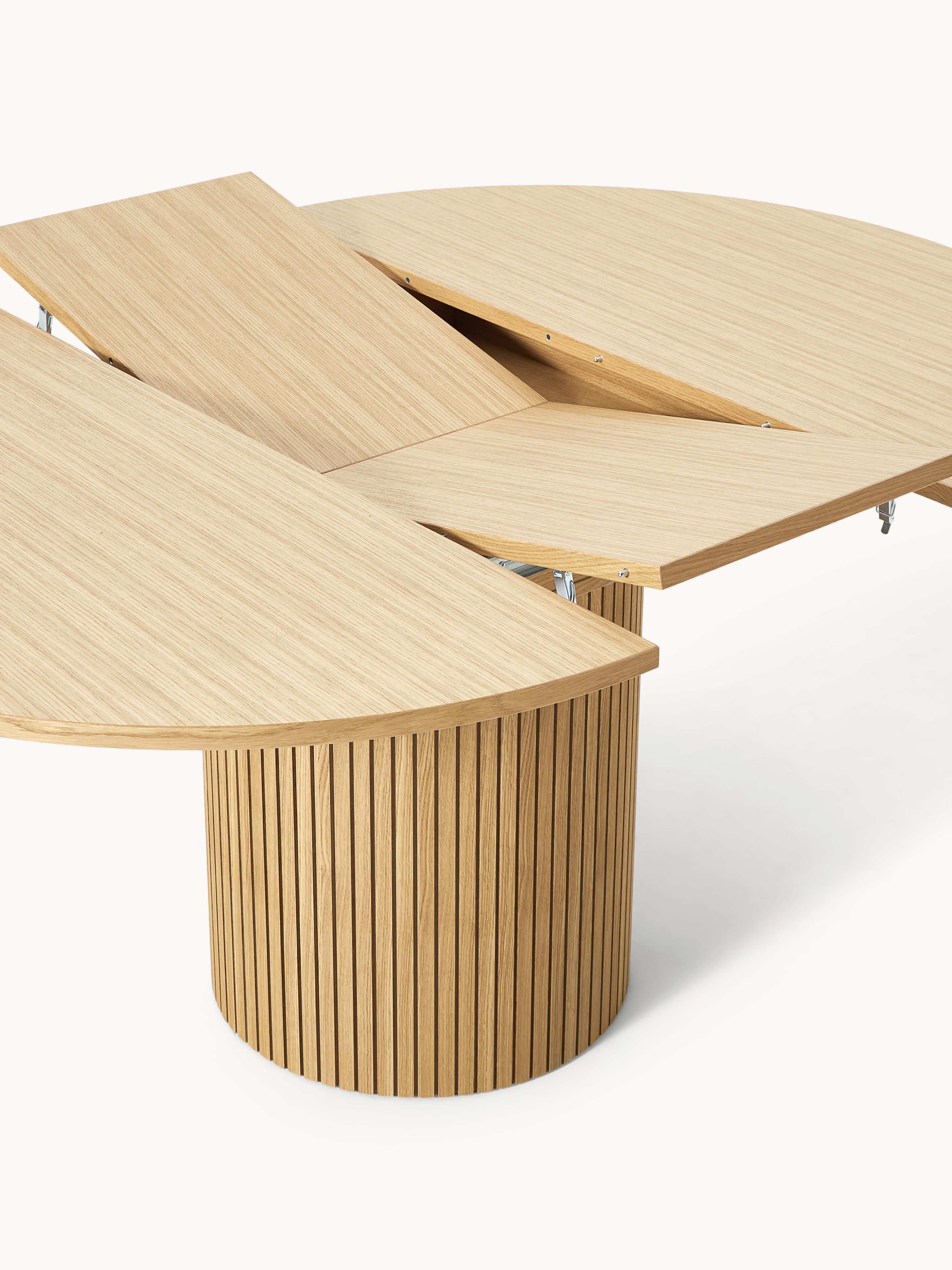 Filo Extendable Dining Table with Groove Structure, 120 - 160 x 75 cm