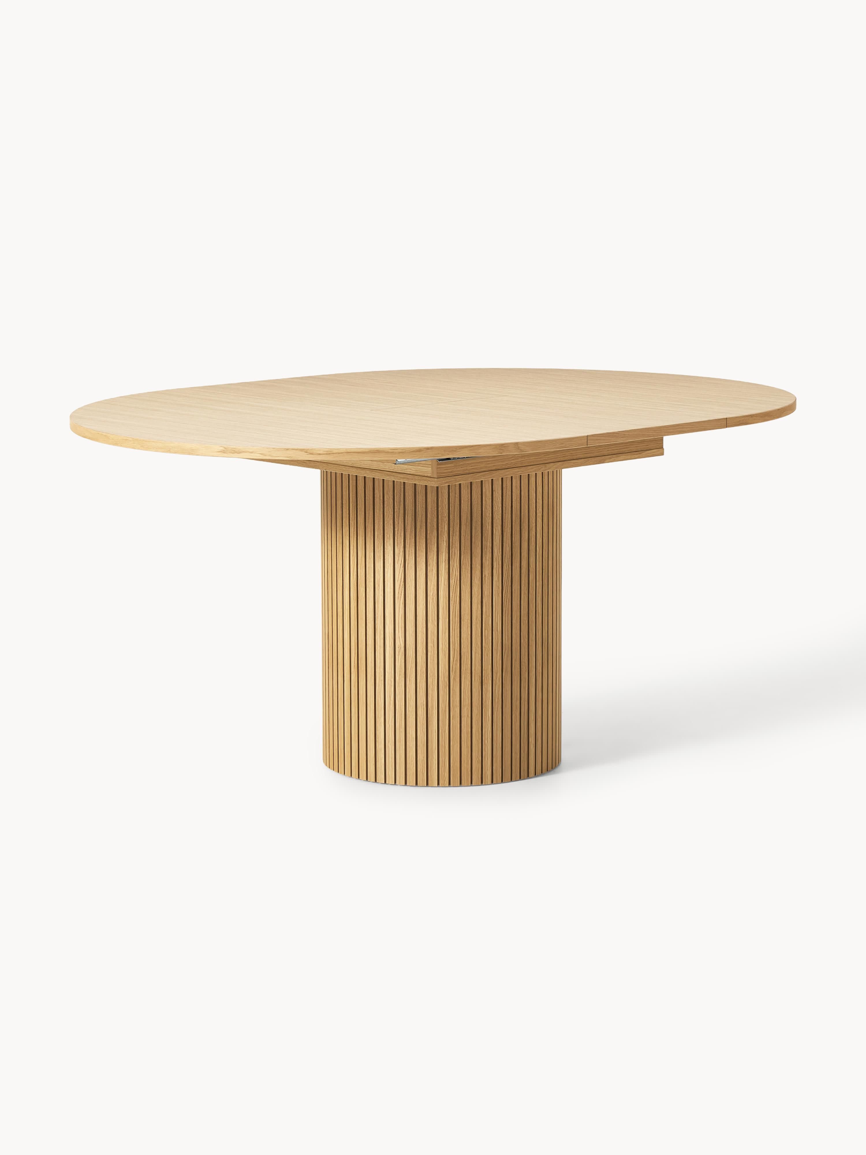 Filo Extendable Dining Table with Groove Structure, 120 - 160 x 75 cm