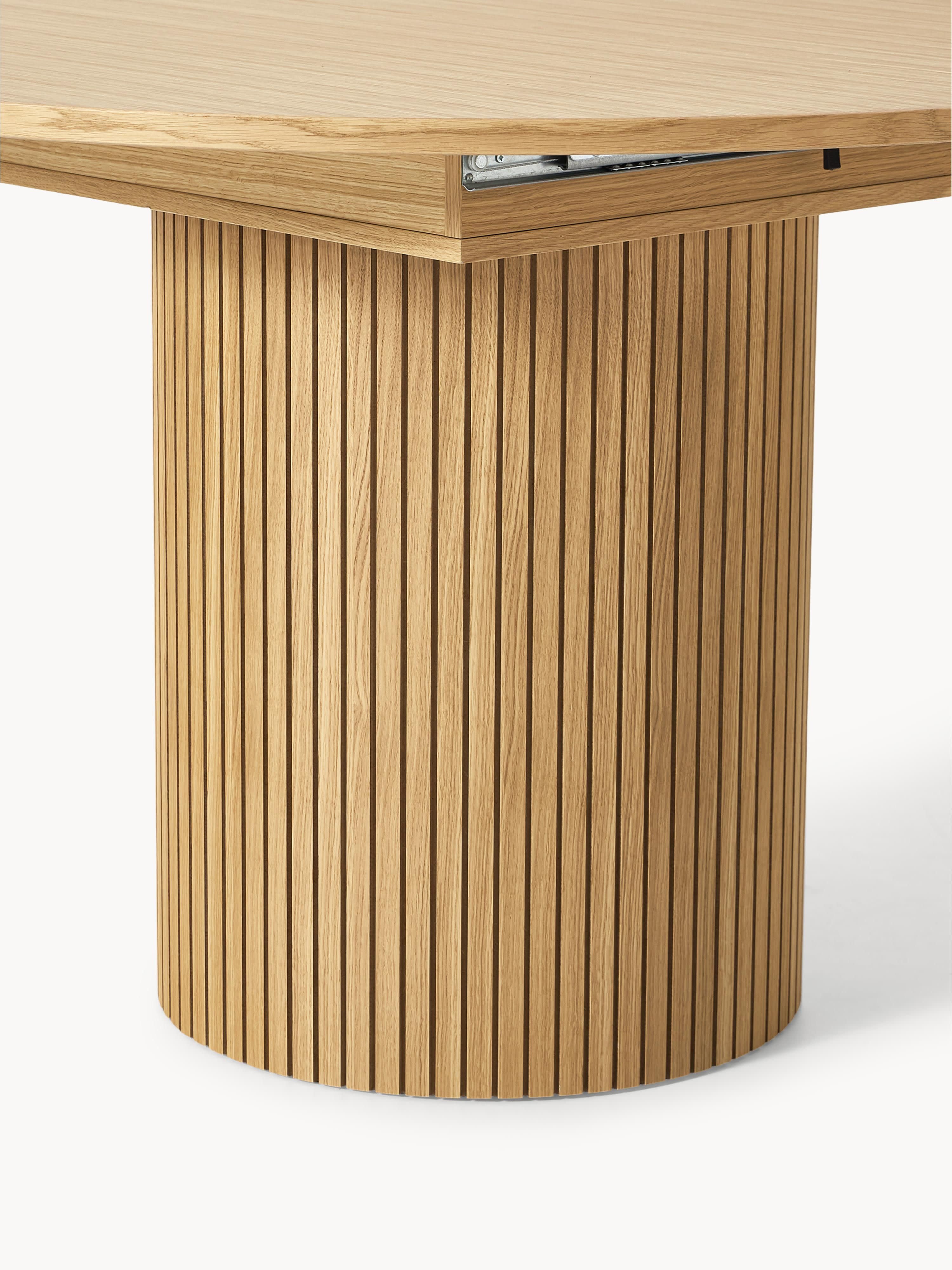 Filo Extendable Dining Table with Groove Structure, 120 - 160 x 75 cm